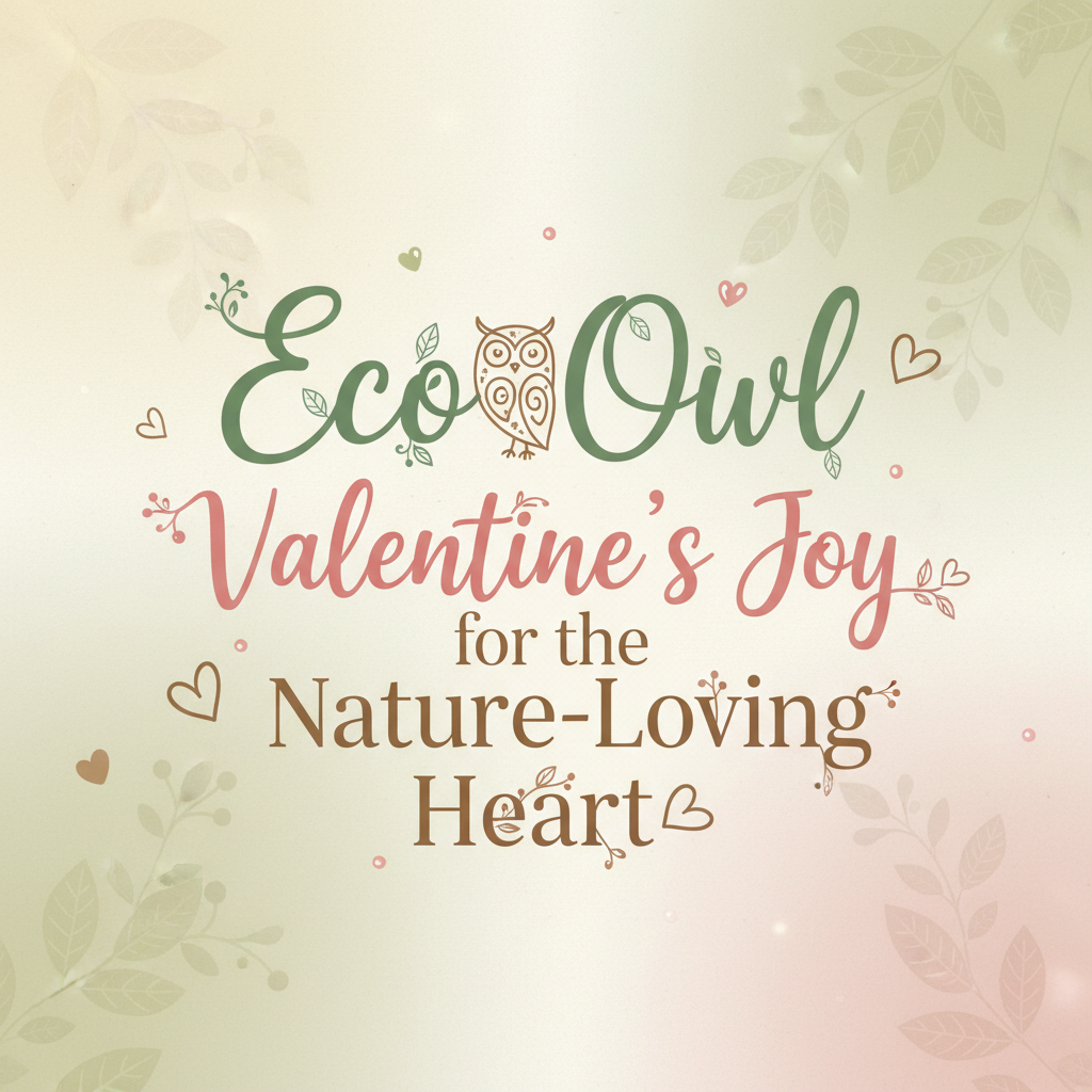 Eco Owl Valentine's Joy for the Nature-Loving Heart