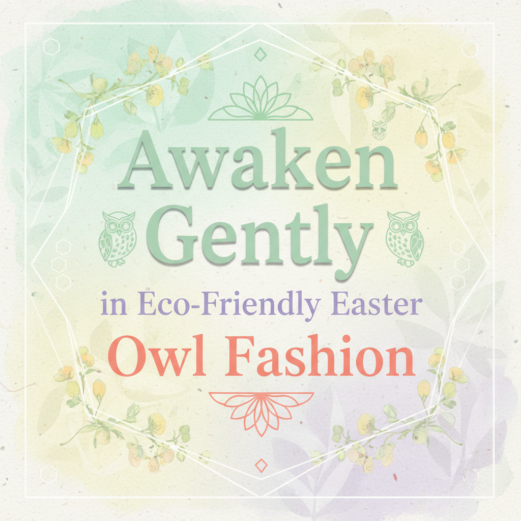 Awaken Gently in Eco-Friendly Easter Owl Fashion