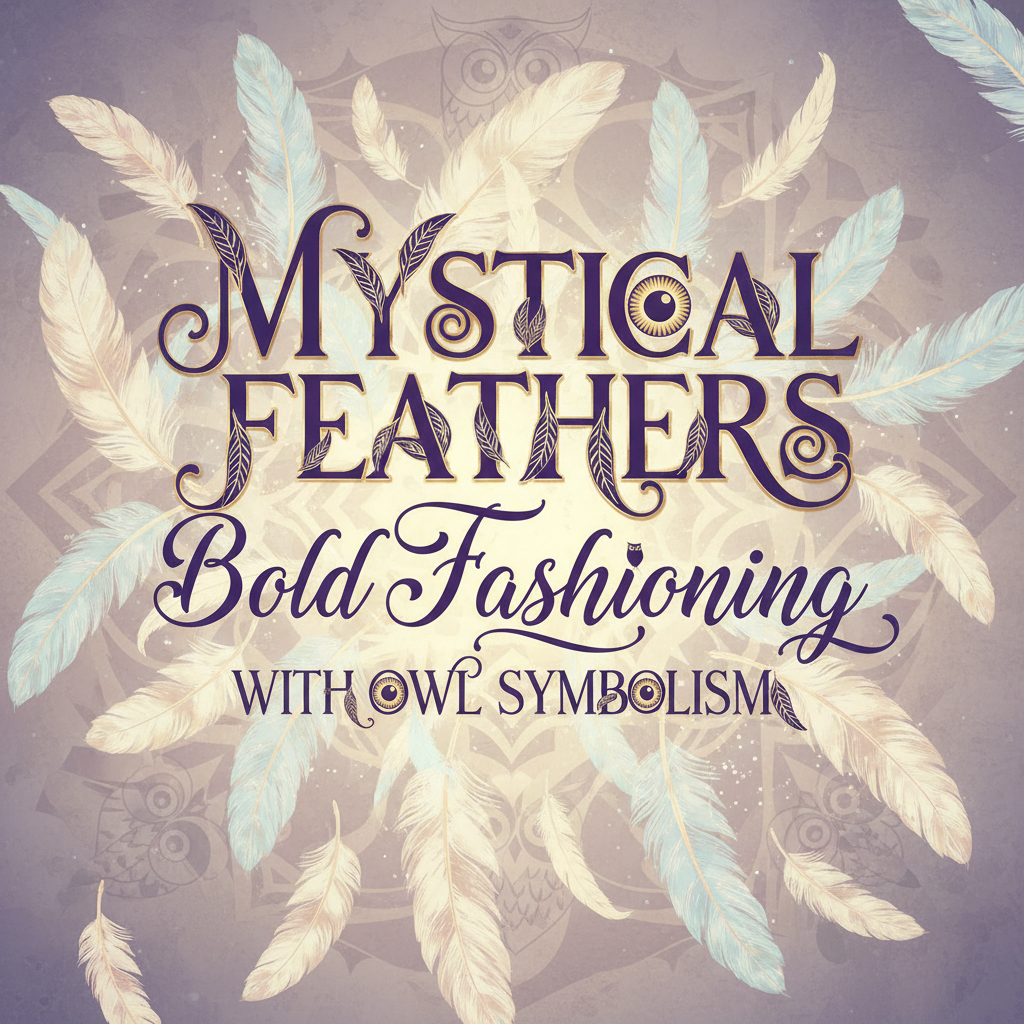 Mystical Feathers Bold Fashioning with Owl Symbolism