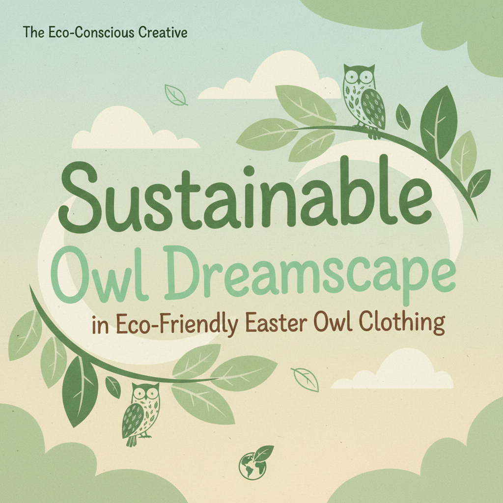 Sustainable Owl Dreamscape in Eco-Friendly Easter Owl Clothing