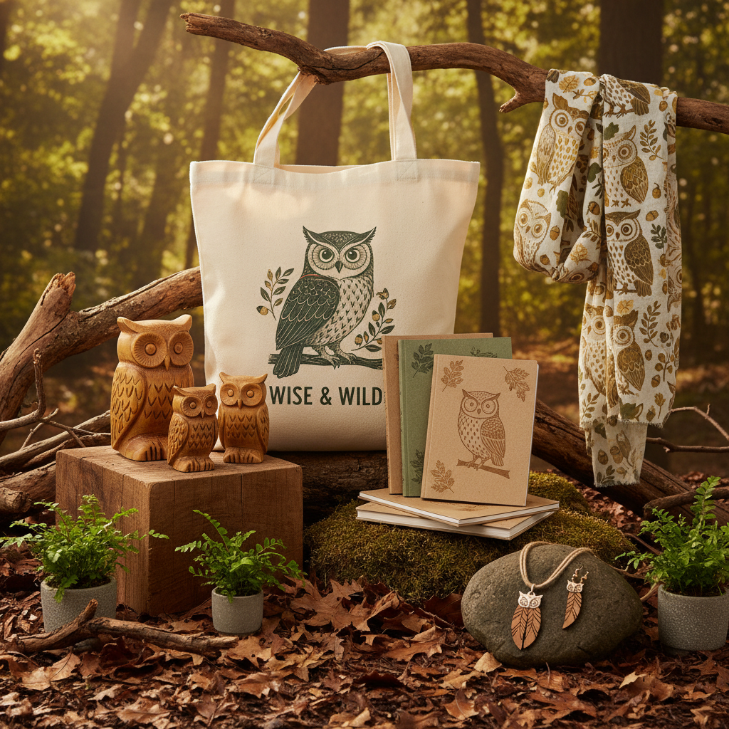 Eco Magic: Owl-Themed Stylish Gifts for Nature Hearts