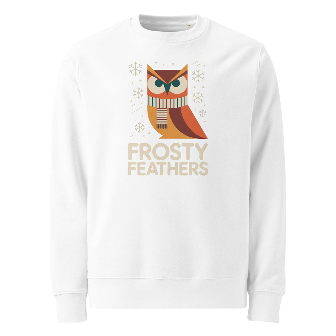 Unisex Eco Sweatshirt: Sustainable Owl Print Cozy Ethical Everyday Streetwear