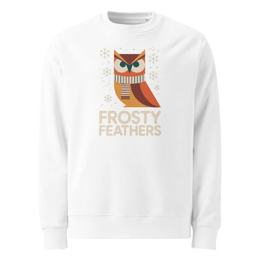 Unisex Eco Sweatshirt: Sustainable Owl Print Cozy Ethical Everyday Streetwear