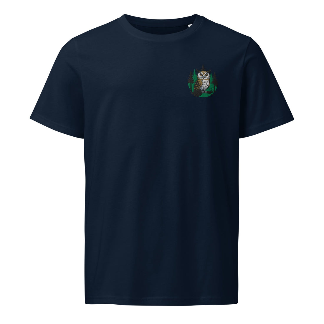 Unisex Organic Mid-Light T-Shirt – Hope Owl Print | Eco-Friendly Owl Clothing