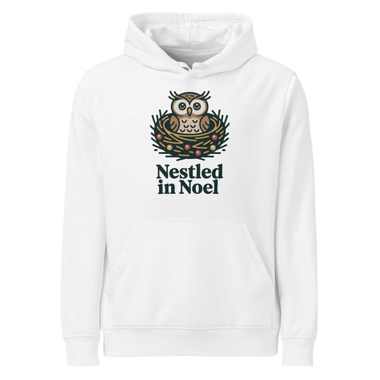 Unisex Organic Mid-Weight Hoodie – Soft Eco-Friendly Owl Comfort for Winter Days
