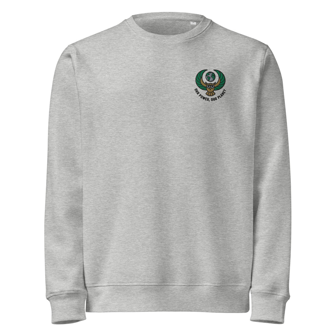 Unisex Organic Mid-Weight Sweatshirt – Eco-Friendly Owl Clothing “Always You” Embroidered Ethical Apparel