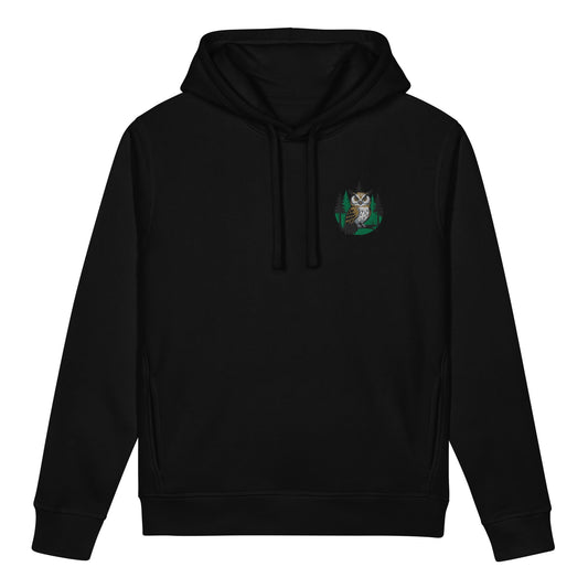 Unisex Organic Sweatshirt – Forest Owl Print | Eco-Friendly Owl Clothing