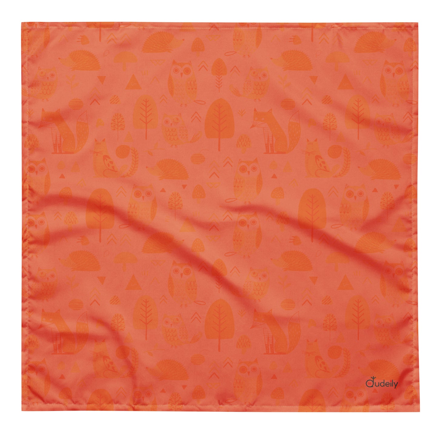 All-over print bandana featuring a stylish and versatile owl theme, perfect for adding a unique touch to your outfit