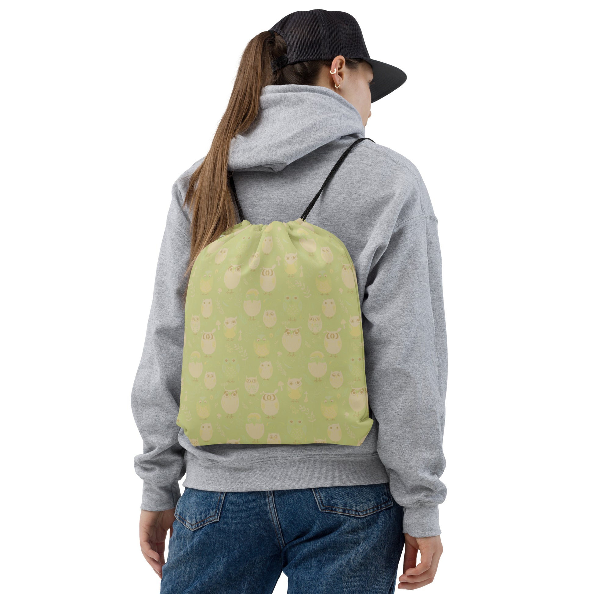 Owl-Themed Drawstring Bag – Stylish, Practical, and Perfect for Everyday Use