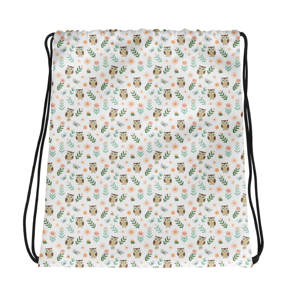 Owl-Themed Drawstring Bag – Stylish, Practical, and Perfect for Everyday Use