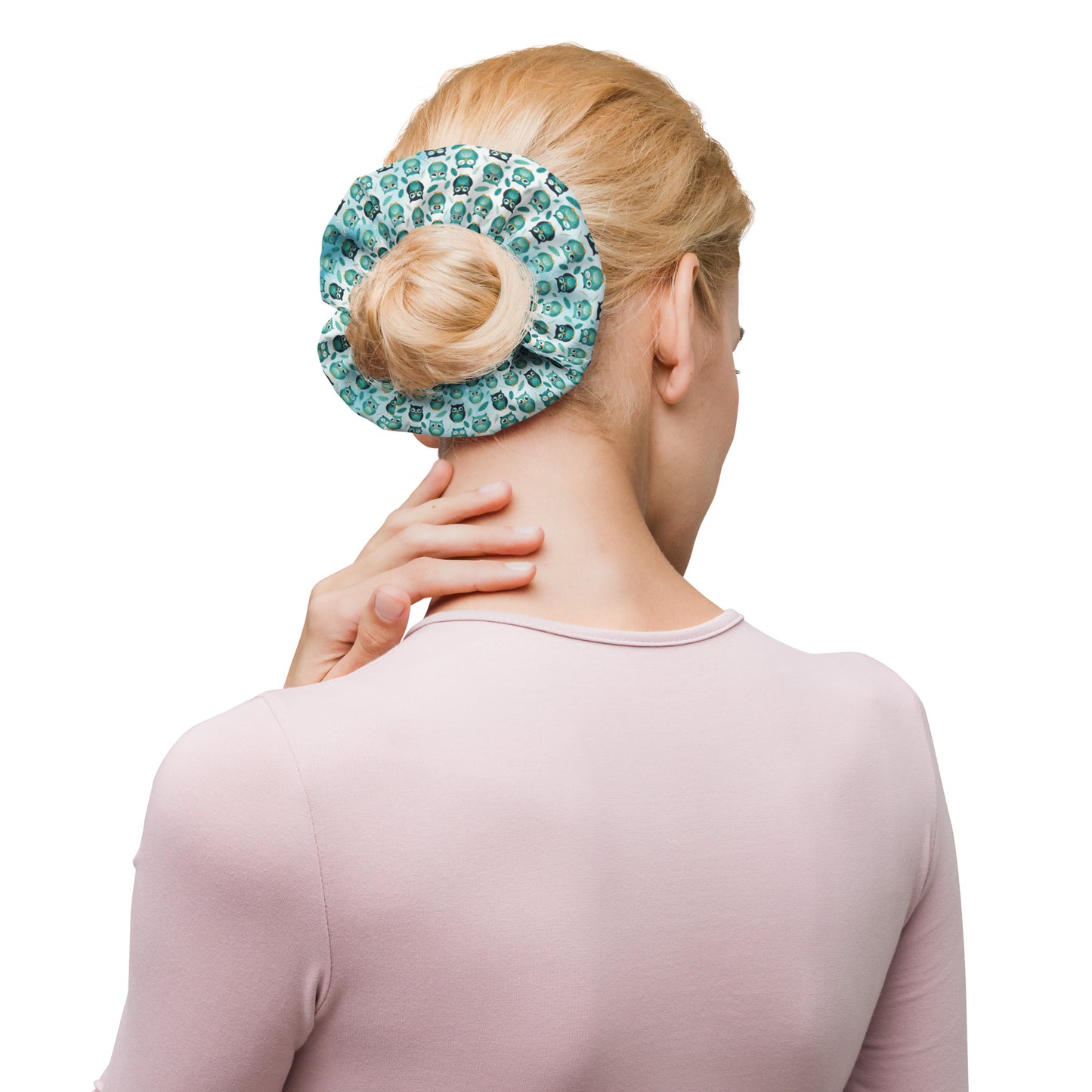 Recycled Scrunchie: Stylish and Eco-Friendly Owl-Themed Hair Accessory Default Title Dudeily