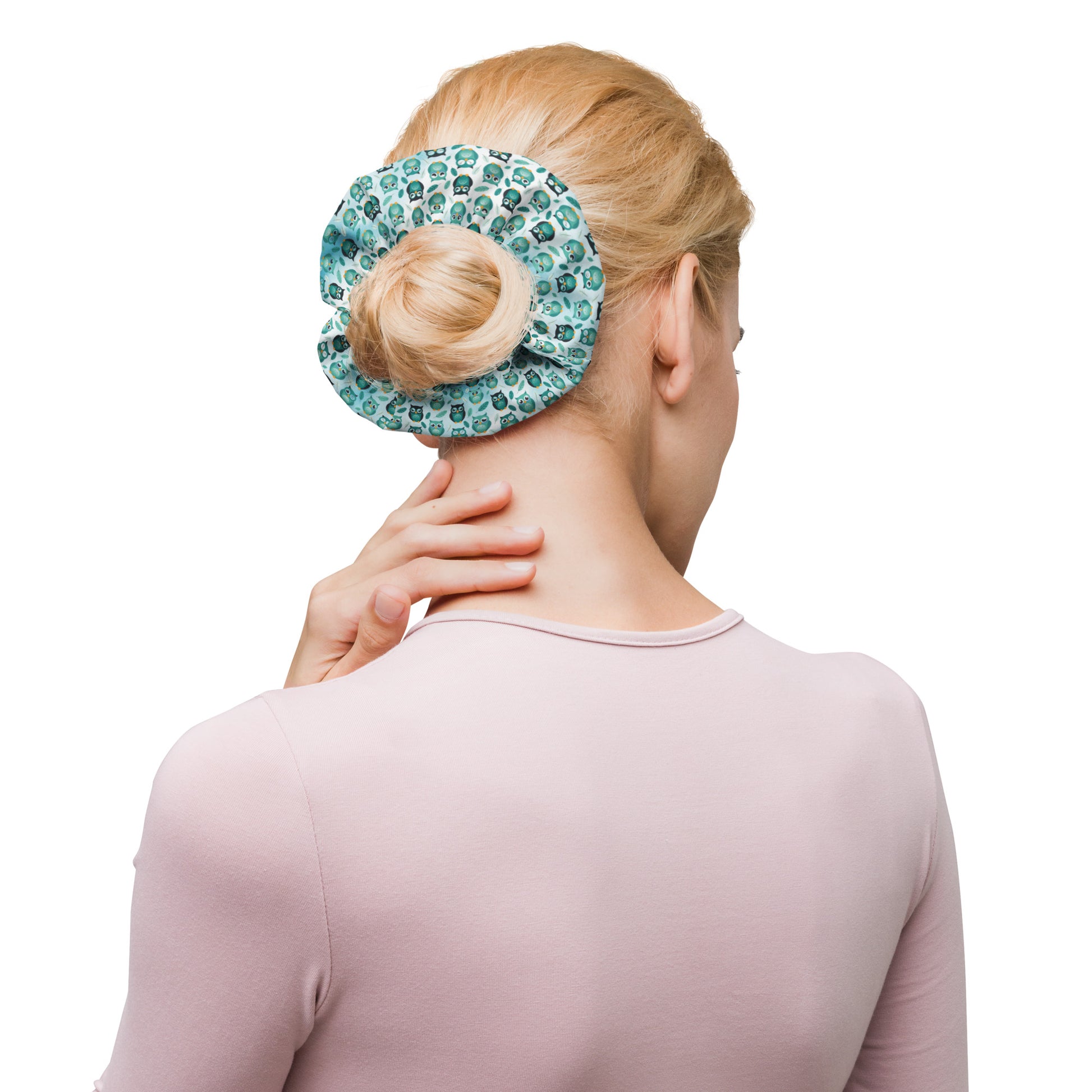 Recycled Scrunchie: Stylish and Eco-Friendly Owl-Themed Hair Accessory Default Title Dudeily