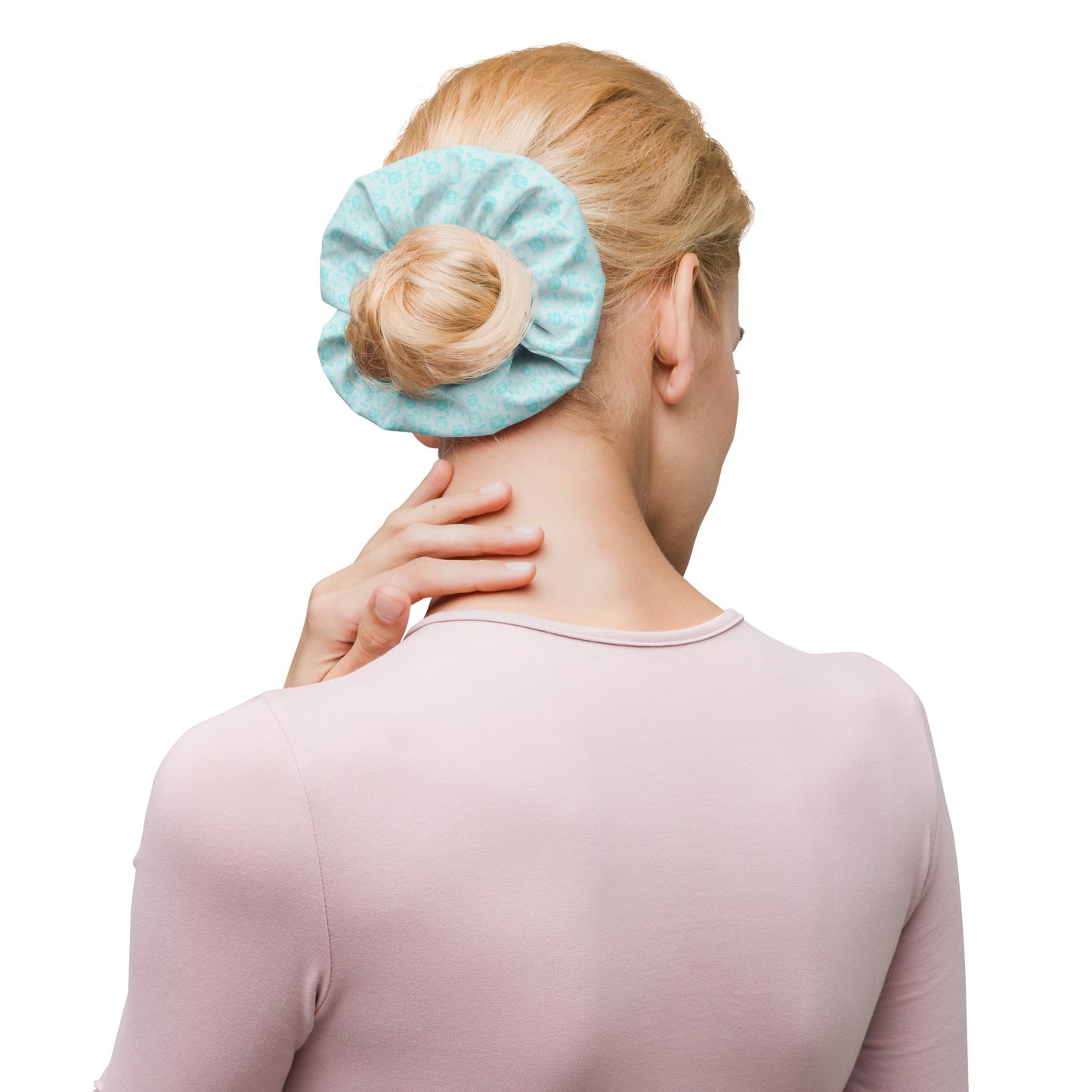 Recycled Scrunchie: Stylish and Eco-Friendly Owl-Themed Hair Accessory - Dudeily