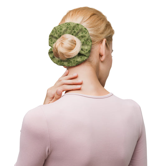 Owl-Themed Recycled Scrunchie – Eco-Friendly Hair Accessory for Sustainable Style Default Title Dudeily