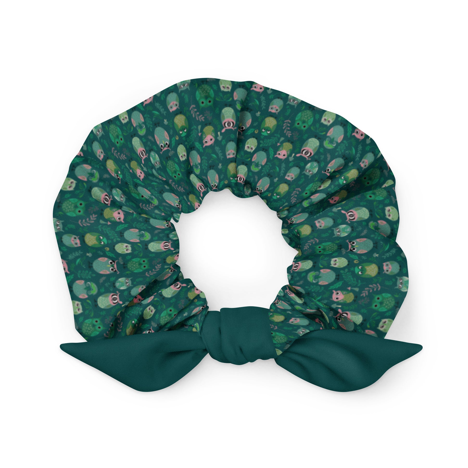 Recycled Scrunchie: Stylish and Eco-Friendly Owl-Themed Hair Accessory Default Title Dudeily