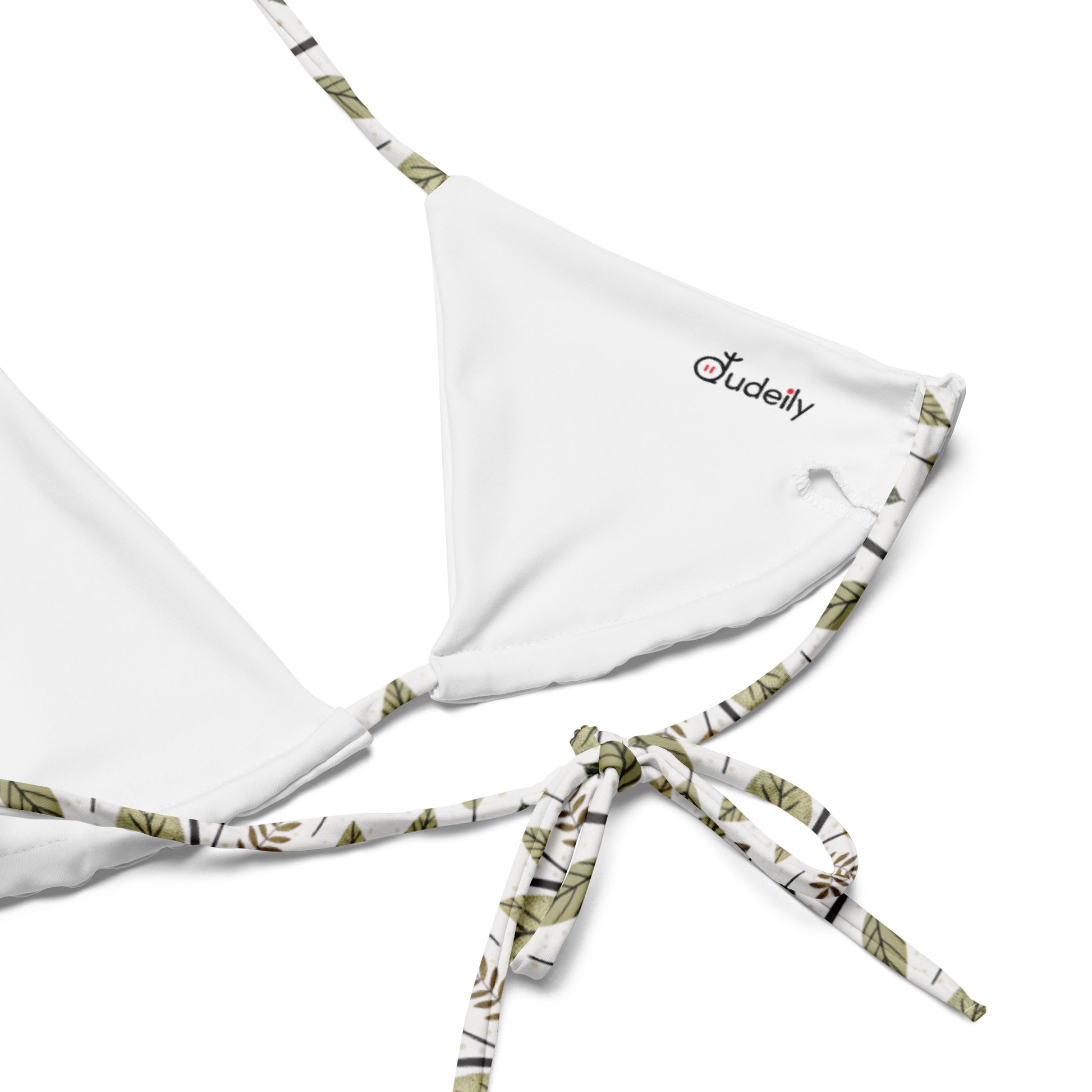 Owl-Themed All-Over Print Recycled String Bikini – Eco-Friendly Swimwear Sustainable Fashion USA Dudeily