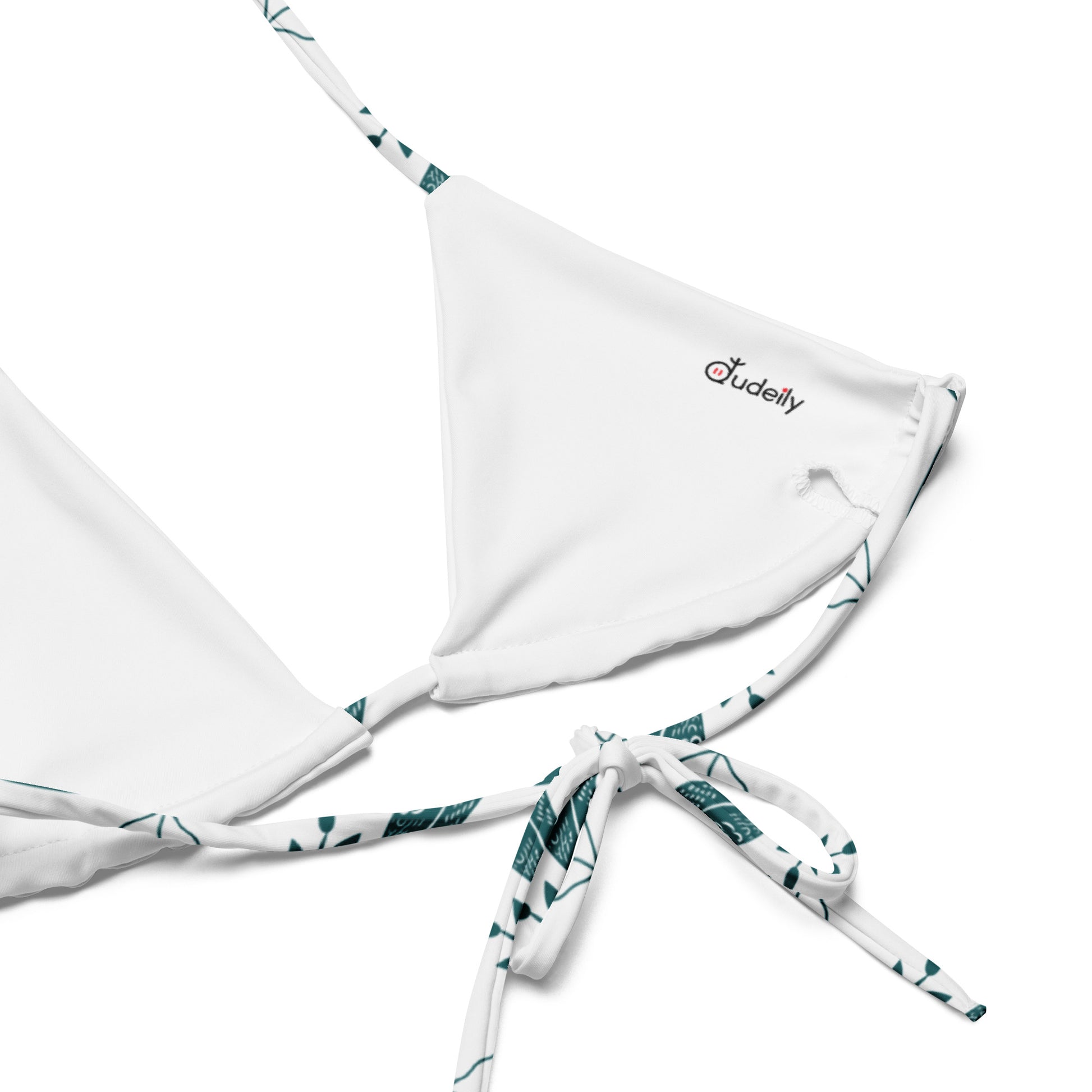 Owl-Themed All-Over Print Recycled String Bikini – Sustainable Swimwear for Eco-Friendly Adventurers Dudeily