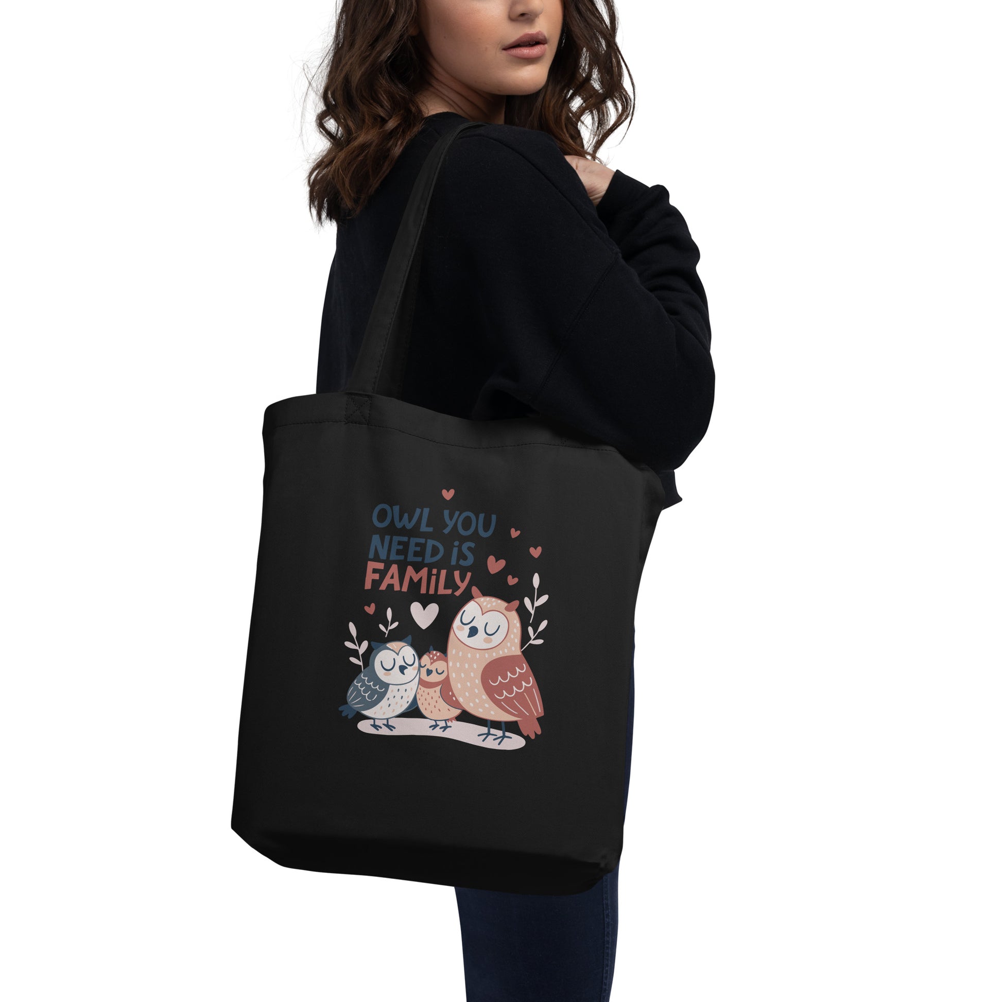 Eco Tote Bag – OwlTote Sustainable Fashion Companion for Family Day Outings Dudeily