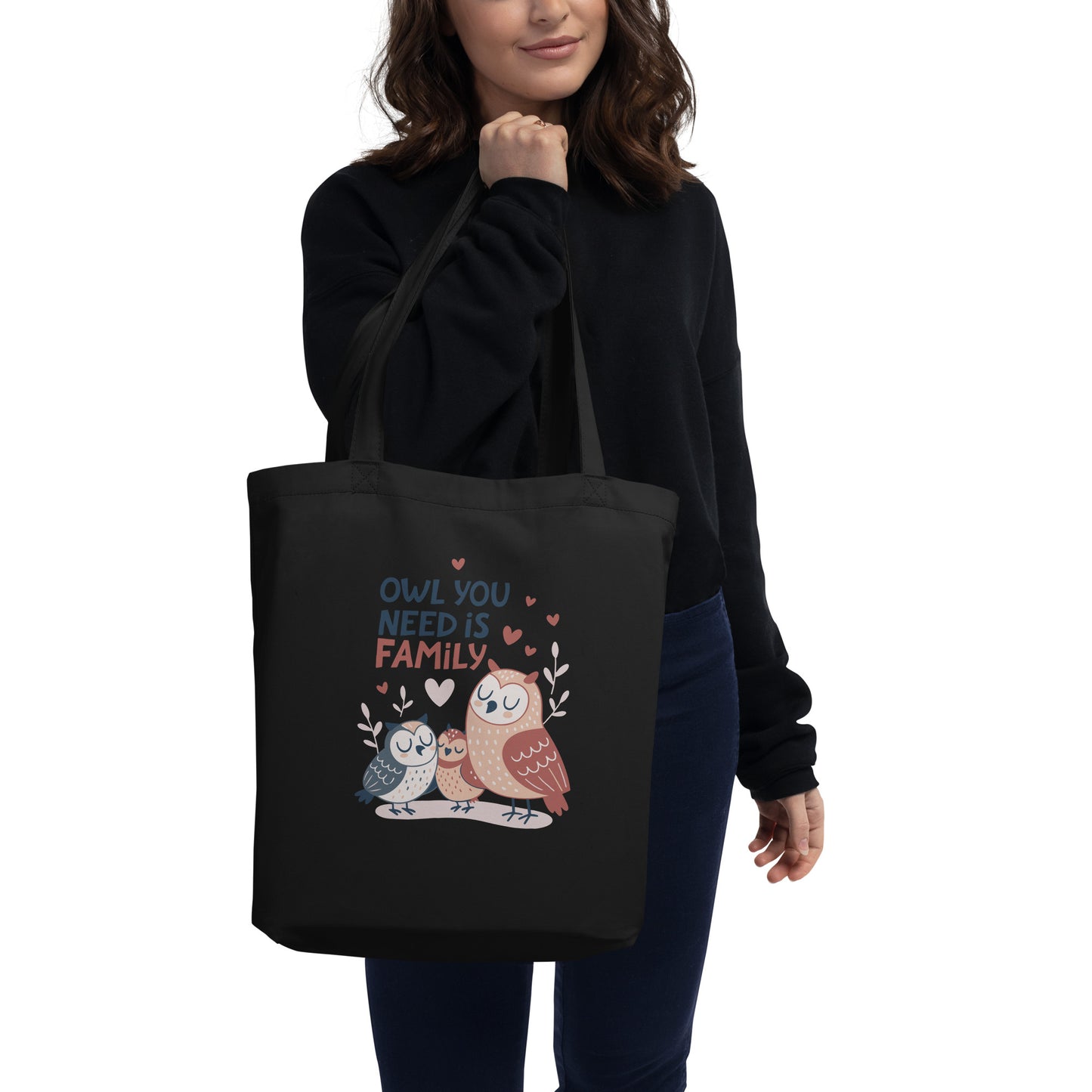 Eco Tote Bag – OwlTote Sustainable Fashion Companion for Family Day Outings Dudeily
