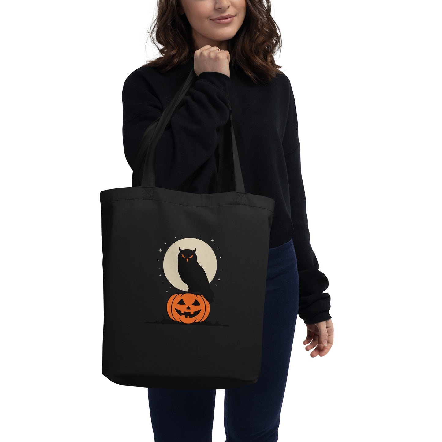 Eco Tote Bag: Halloween Owl Sustainable & Eco-Friendly Style USA Dudeily