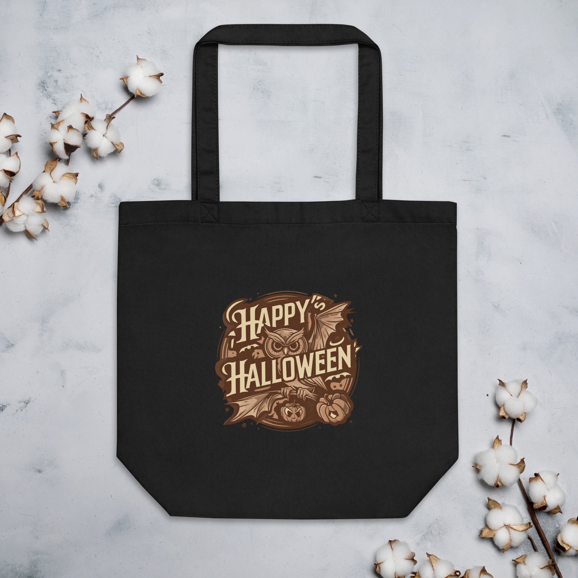 Eco Tote Bag: Halloween Owl Sustainable & Eco-Friendly Style USA Dudeily