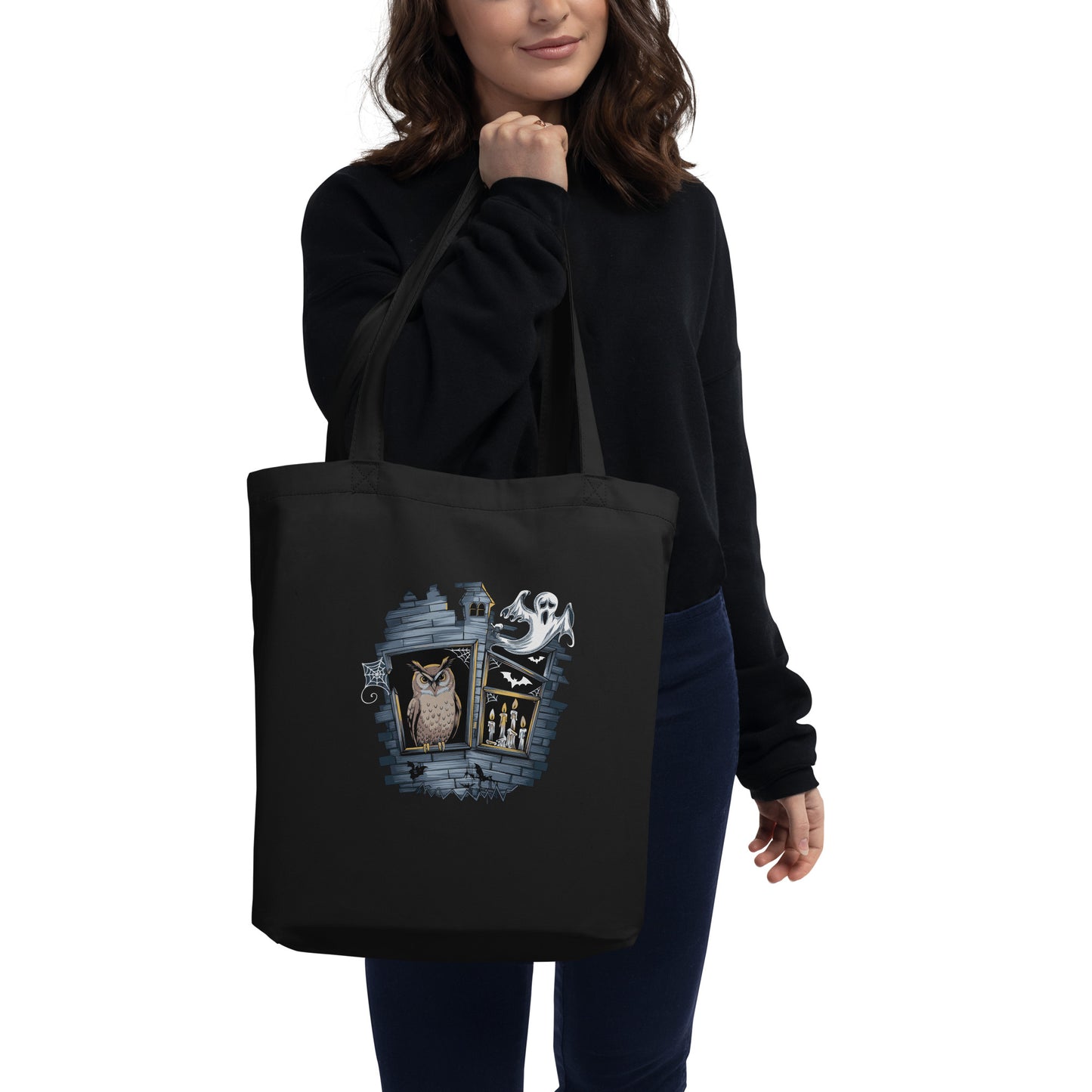 Eco Tote Bag: Halloween Owl Sustainable & Eco-Friendly Style USA Dudeily