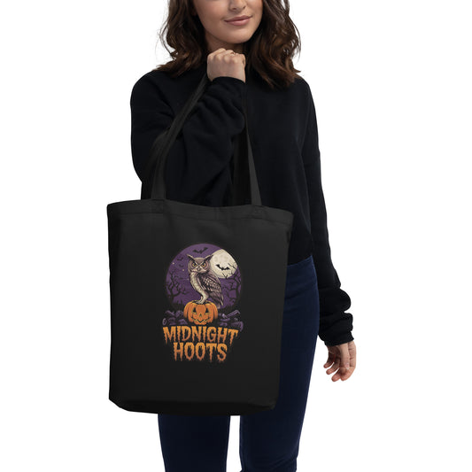Eco Tote Bag: Halloween Owl Sustainable & Stylish Eco Fashion USA Dudeily