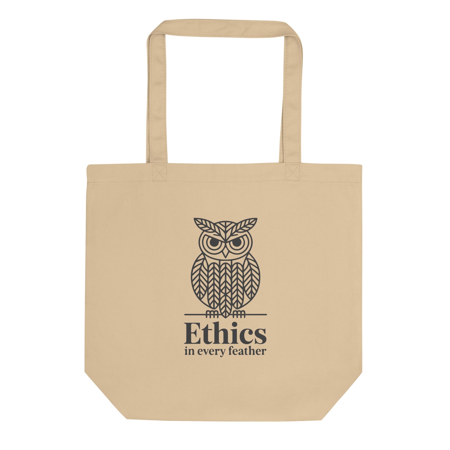 Eco Tote Bag: 'Ethics in Every Feather' | Sustainable Owl Accessories USA Dudeily