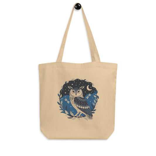 Owl-Themed Eco Tote Bag – Eco-Friendly, Stylish, and Perfect for Everyday Use