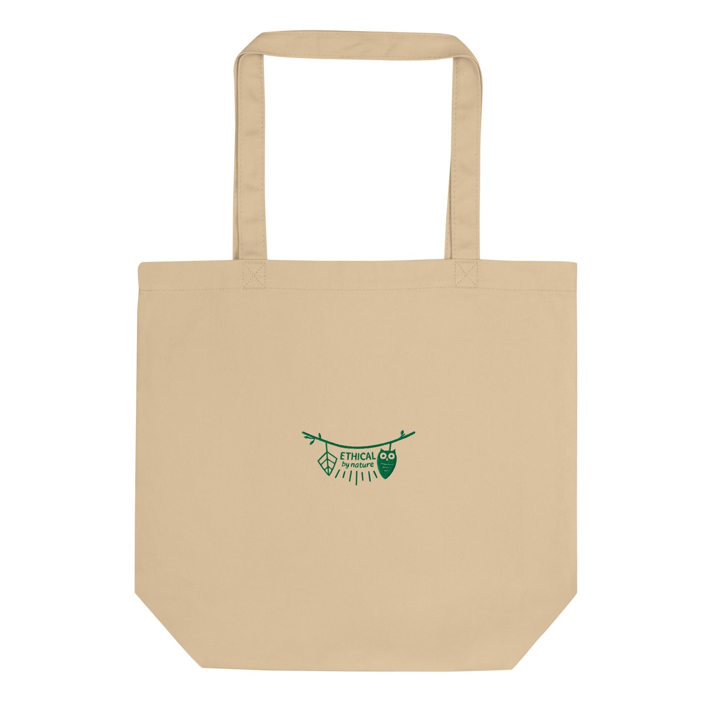 Eco Tote Bag: Ethical by Nature | Owl Embroidered Sustainable Fashion Accessory USA by Dudeily Dudeily