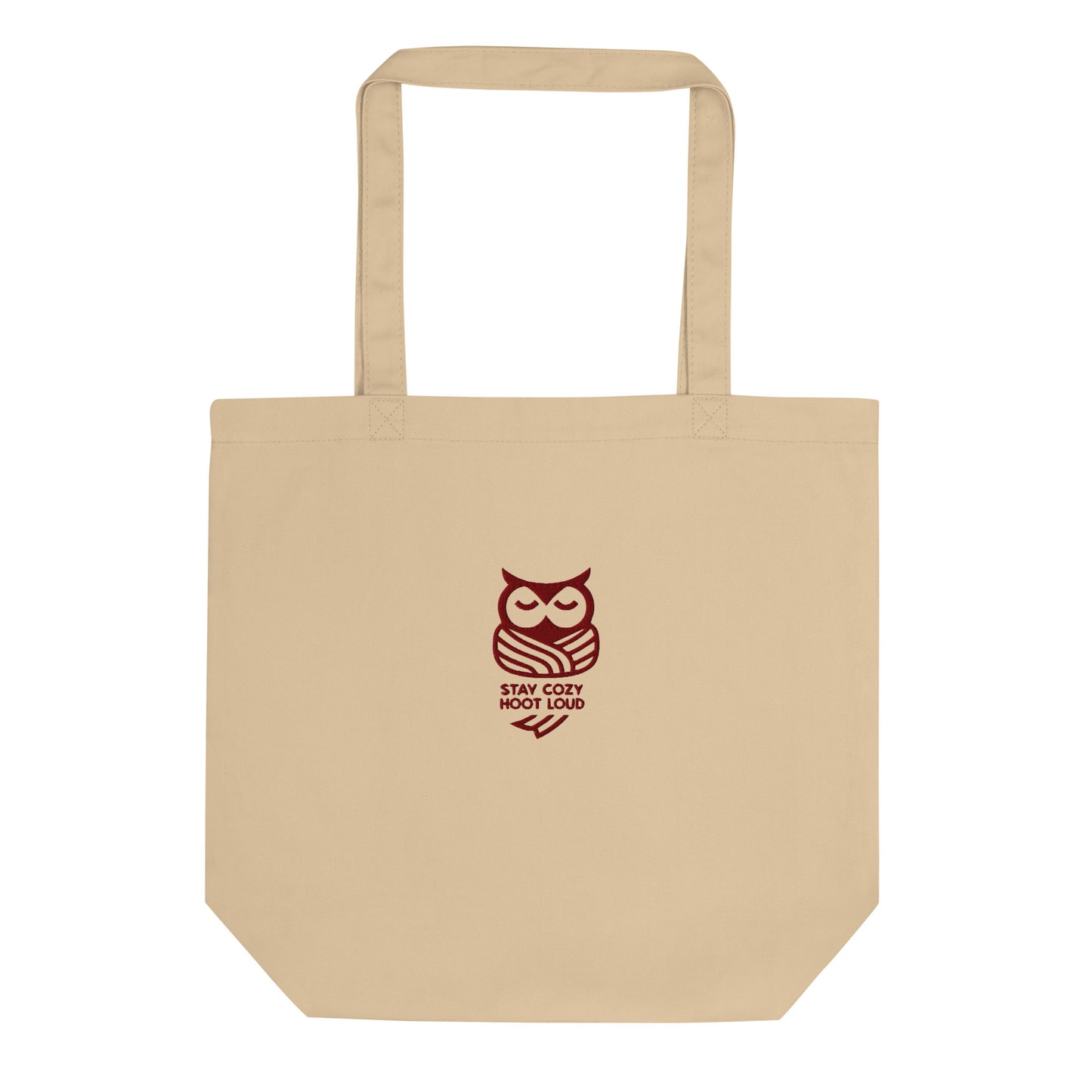 Owl Eco Tote Bag: 'Stay Cozy Hoot Loud' in Fall | Sustainable Fashion USA Dudeily