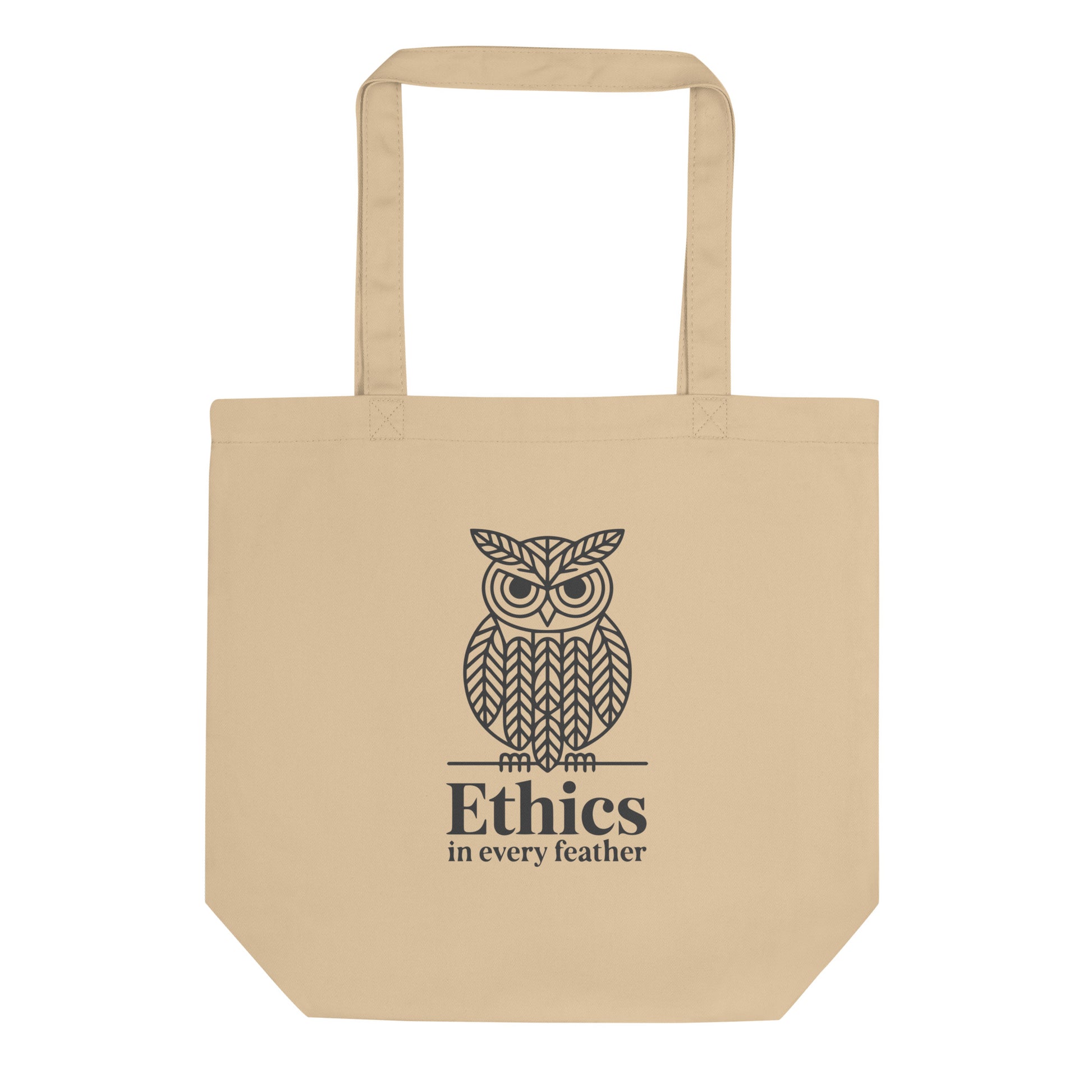 Eco Tote Bag: 'Ethics in Every Feather' | Sustainable Owl Accessories USA Dudeily