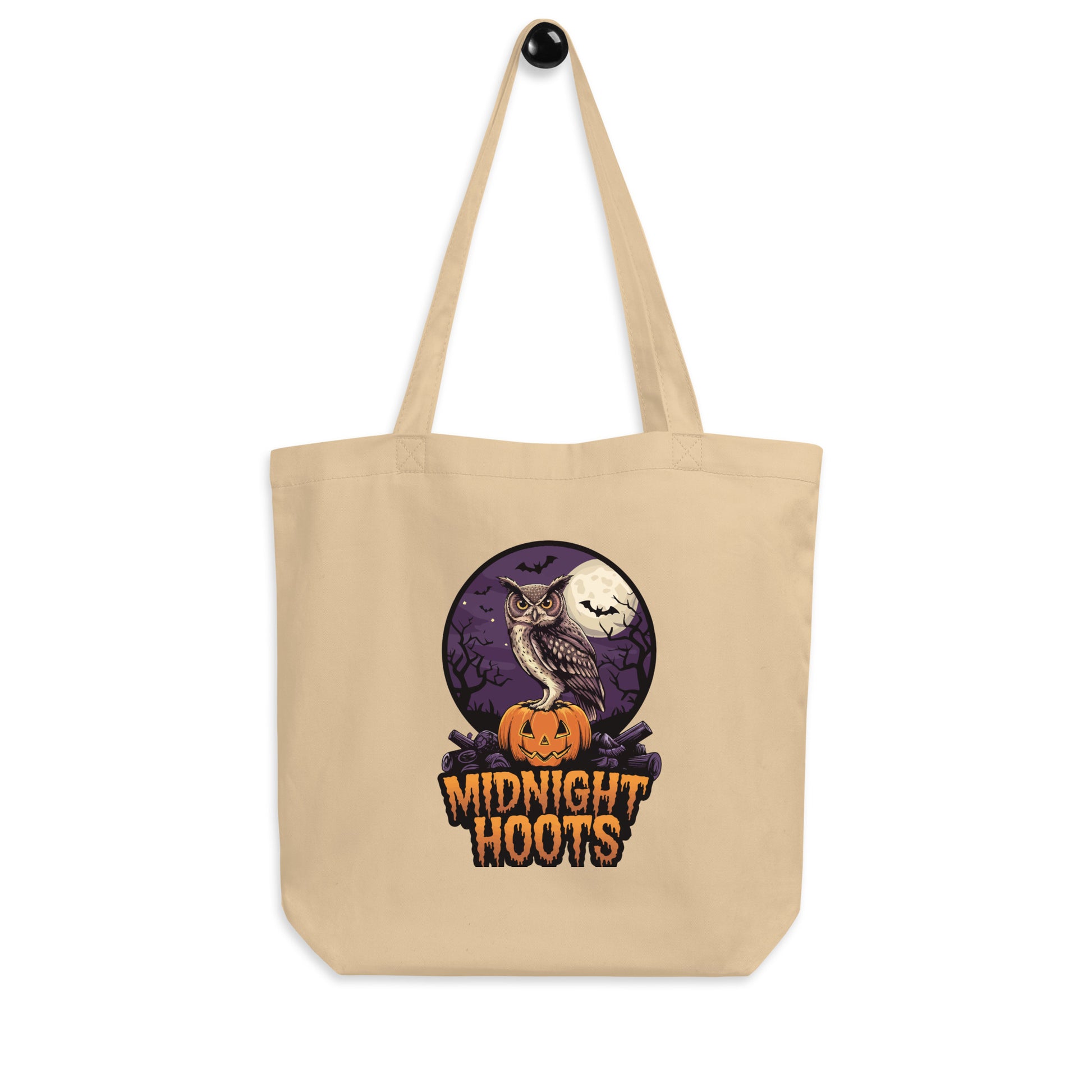 Eco Tote Bag: Halloween Owl Sustainable & Stylish Eco Fashion USA Oyster Dudeily