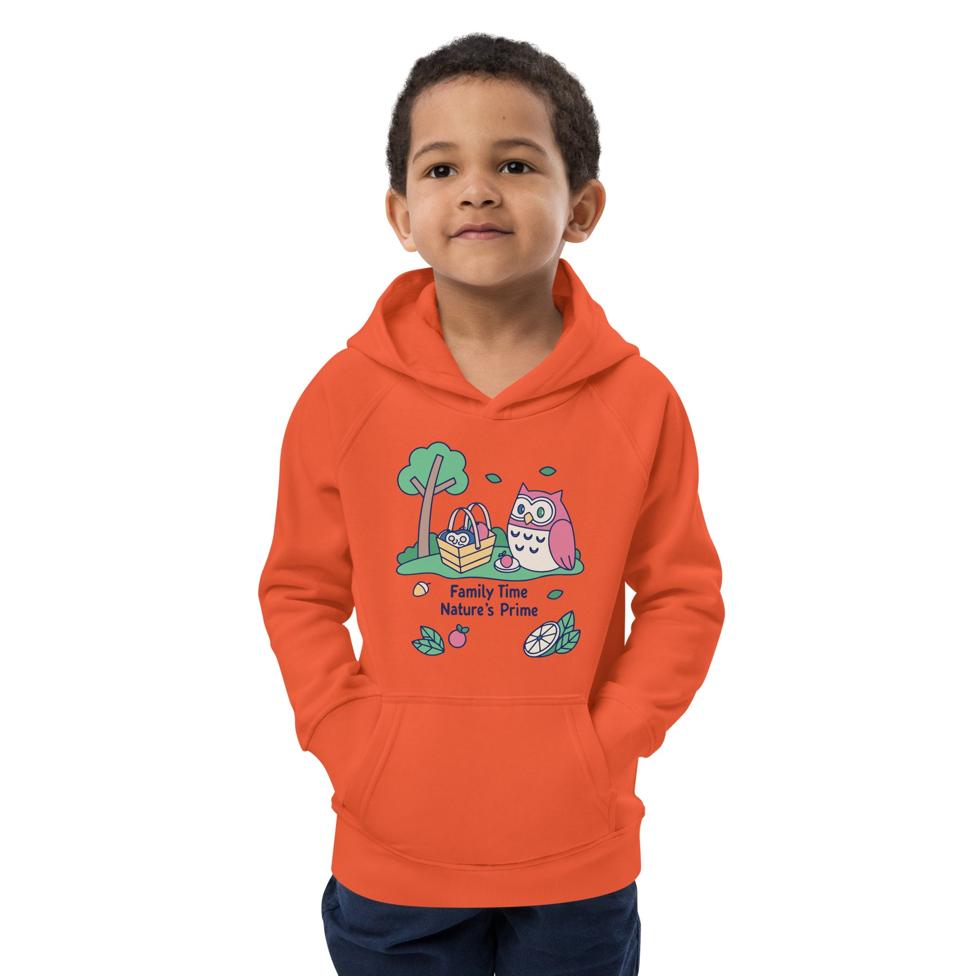 Kids Eco Hoodie – Little OwlHug Sustainable Fashion for Family Day Fun Dudeily
