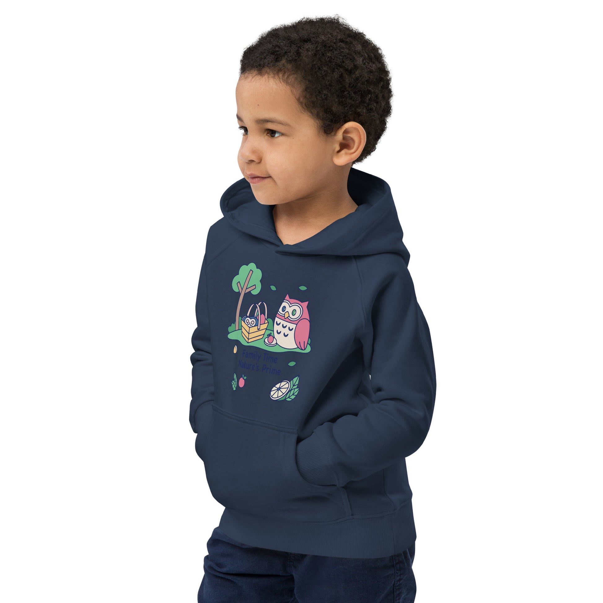 Kids Eco Hoodie – Little OwlHug Sustainable Fashion for Family Day Fun Dudeily