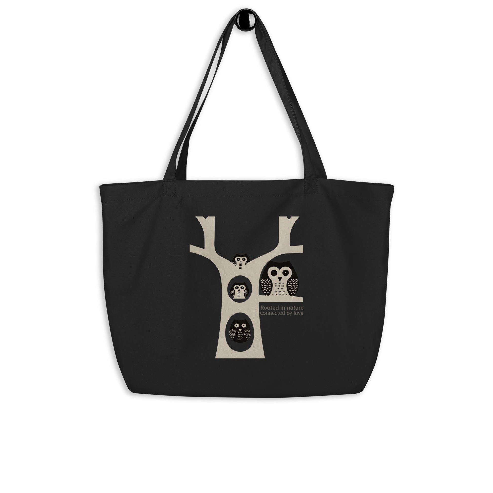 Large Organic Tote Bag – OwlCarry Sustainable Fashion Essential for Family Day Dudeily