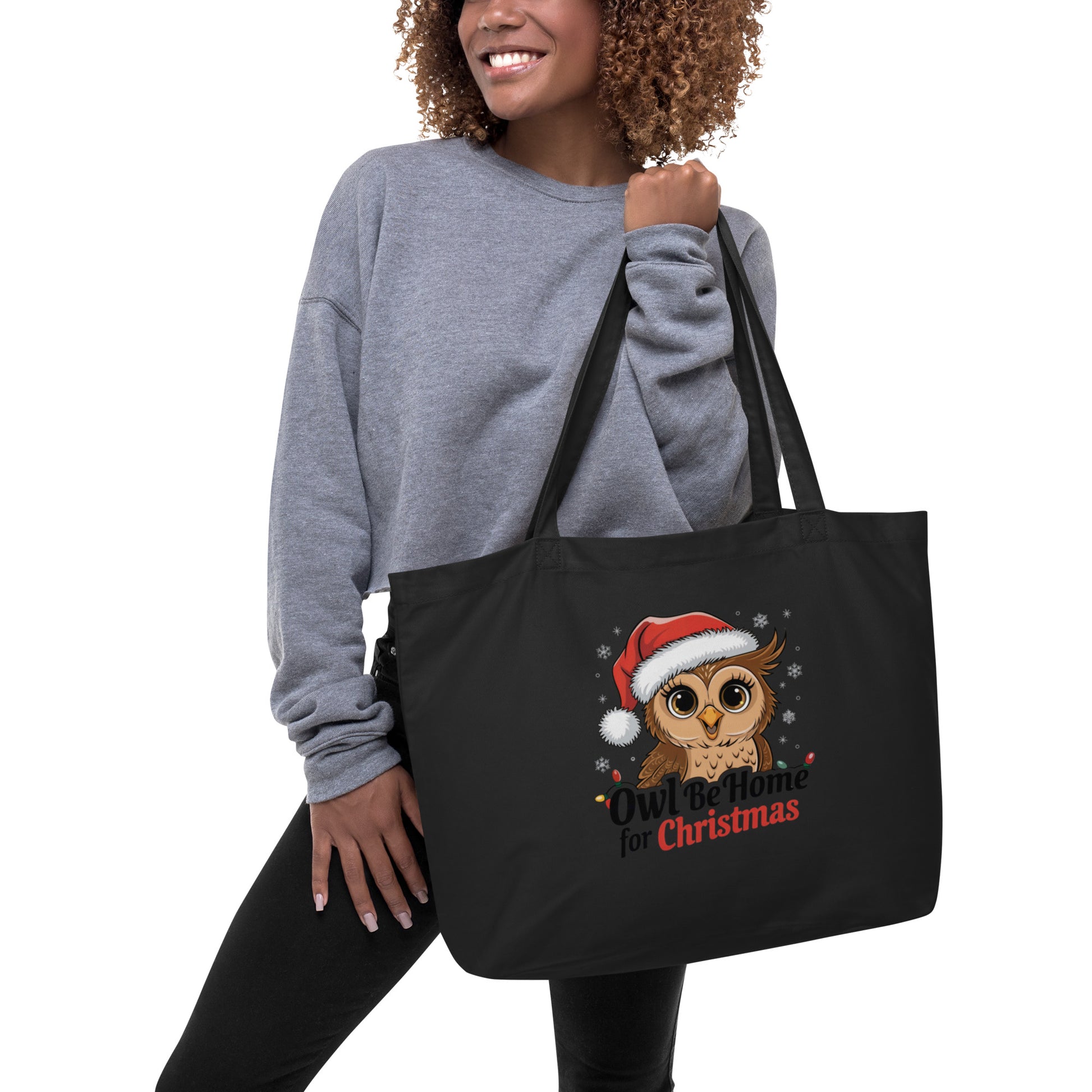 Large Organic Tote Bag: Owl Themed Eco-Friendly, Spacious, and Perfect for Everyday Use Dudeily