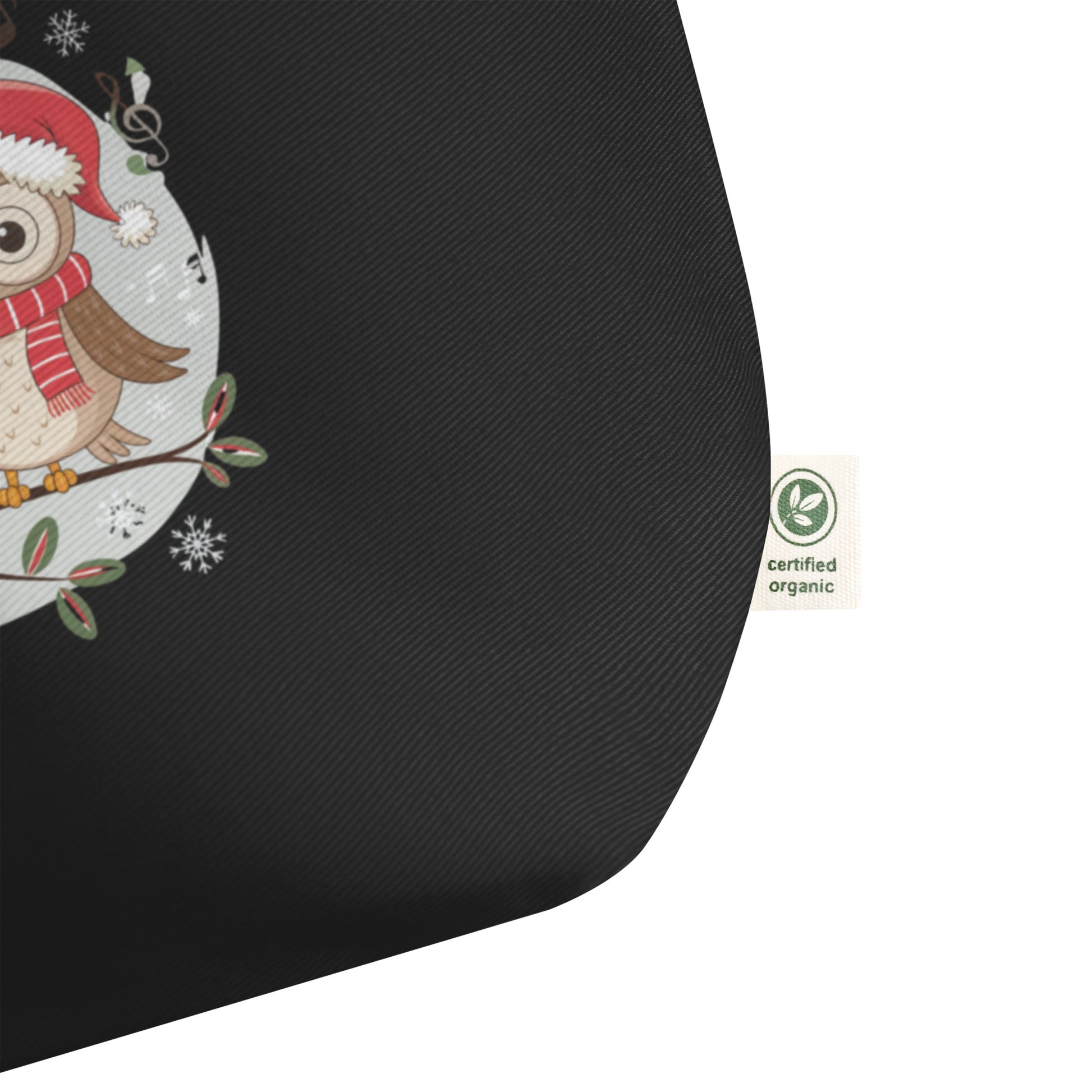 Large Organic Tote Bag: Owl Themed Spacious, Durable, and Eco-Friendly for Everyday Use Dudeily