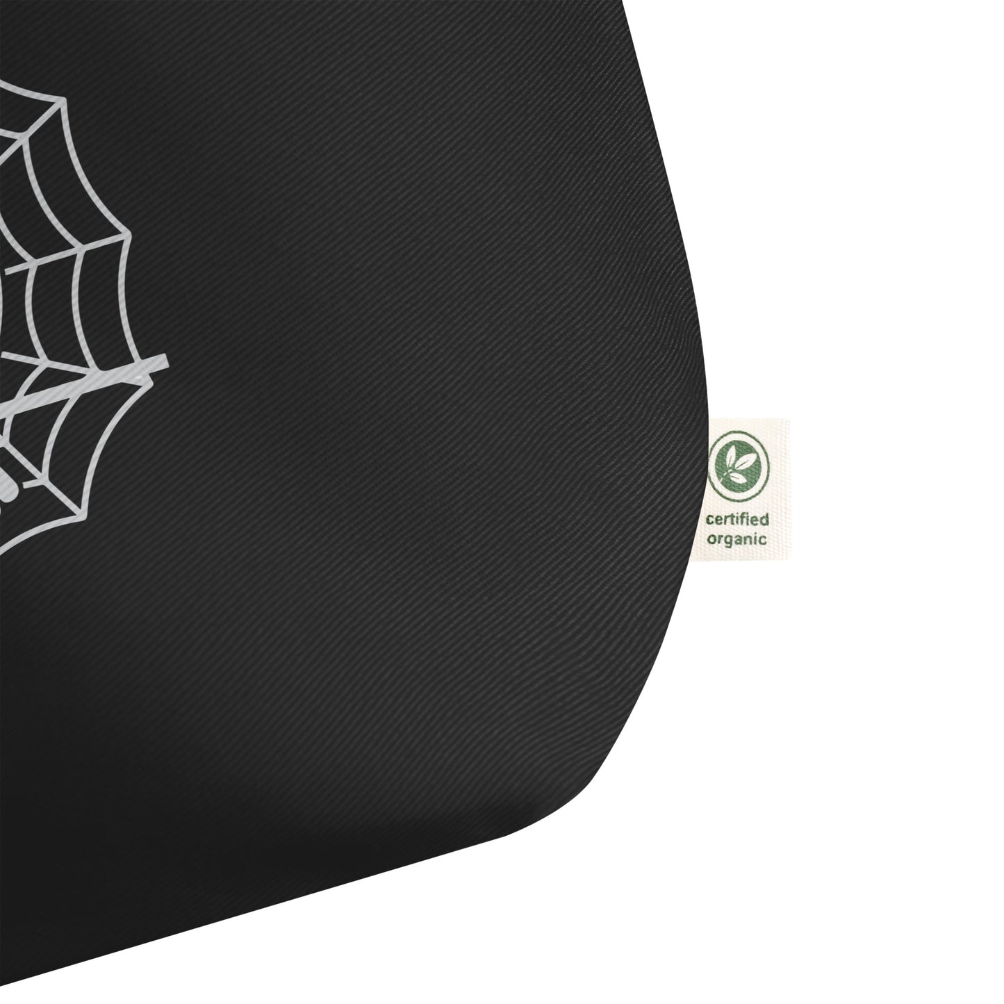 Large Organic Tote Bag: Halloween Owl Eco-Friendly Sustainable USA Dudeily