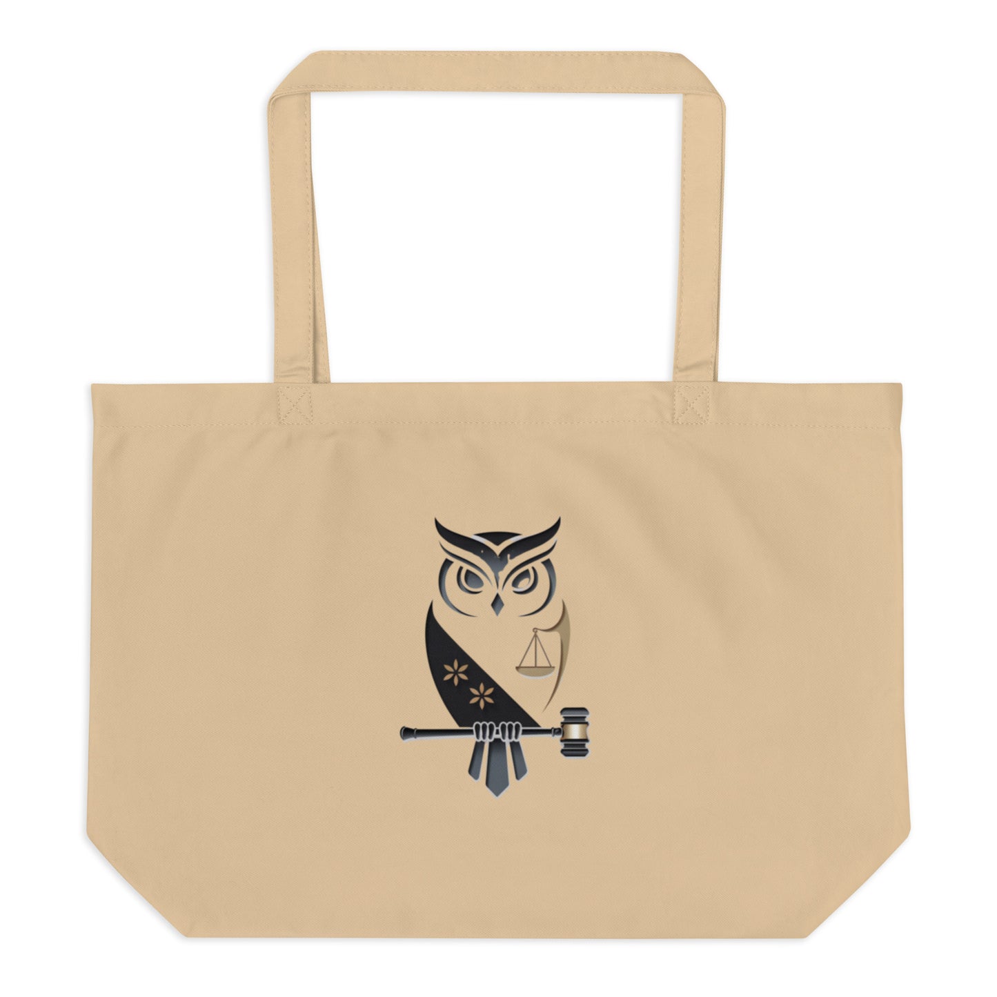 Large Organic Tote Bag: Eco-Conscious and Practical for Owl Lovers Dudeily