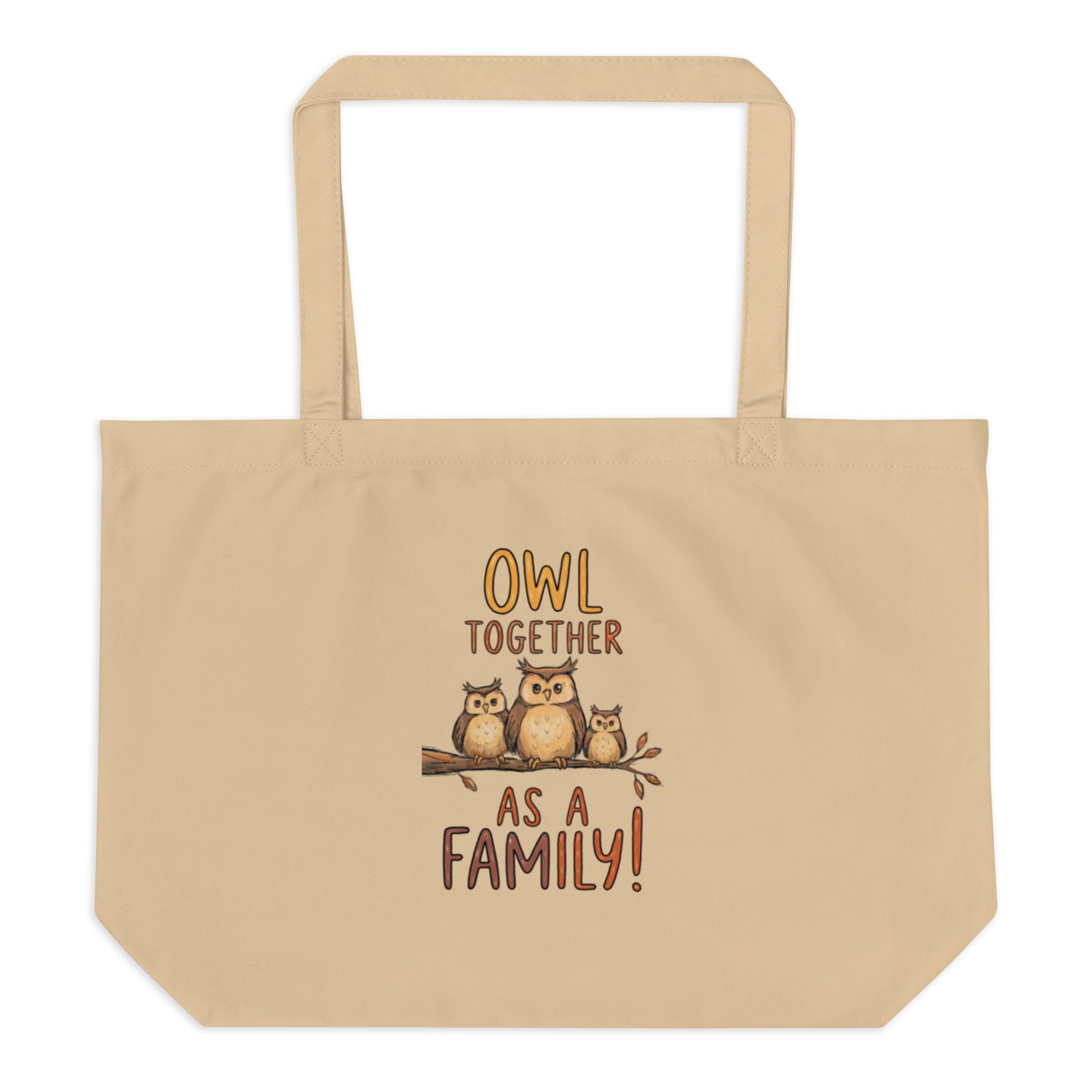 OwlSpirit Organic Large Tote – Sustainable Utility Meets Wise Design Dudeily