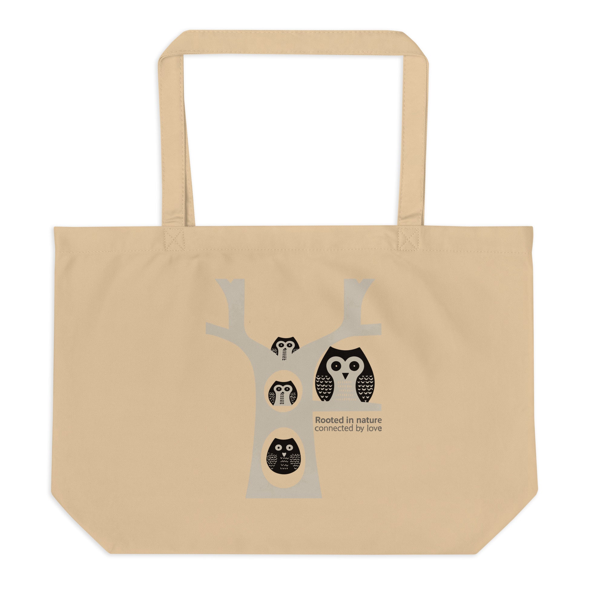 Large Organic Tote Bag – OwlCarry Sustainable Fashion Essential for Family Day Dudeily
