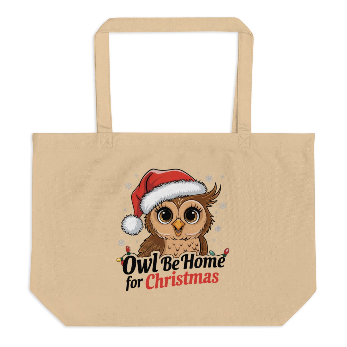 Large Organic Tote Bag: Owl Themed Eco-Friendly, Spacious, and Perfect for Everyday Use Dudeily