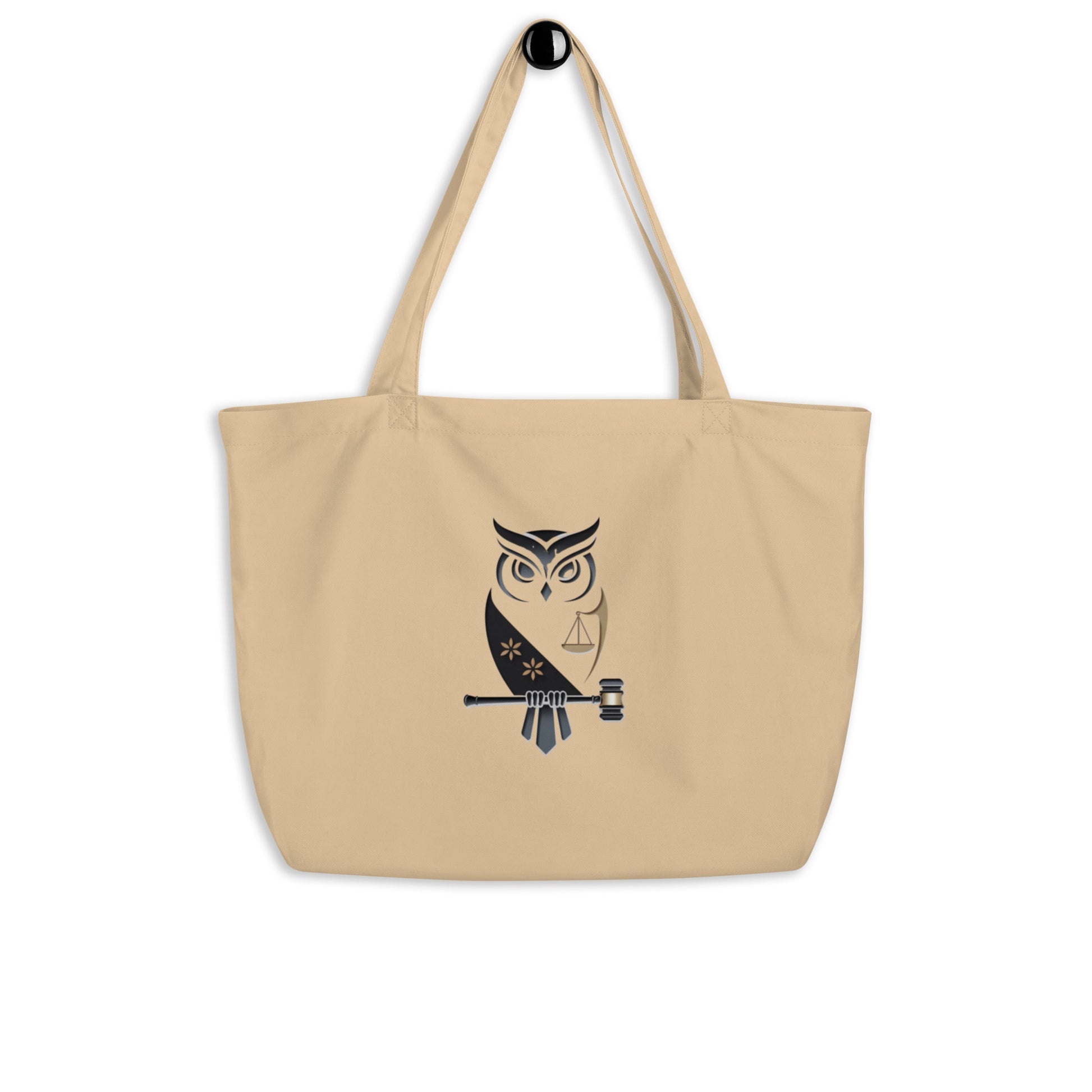 Large Organic Tote Bag: Eco-Conscious and Practical for Owl Lovers Default Title Dudeily