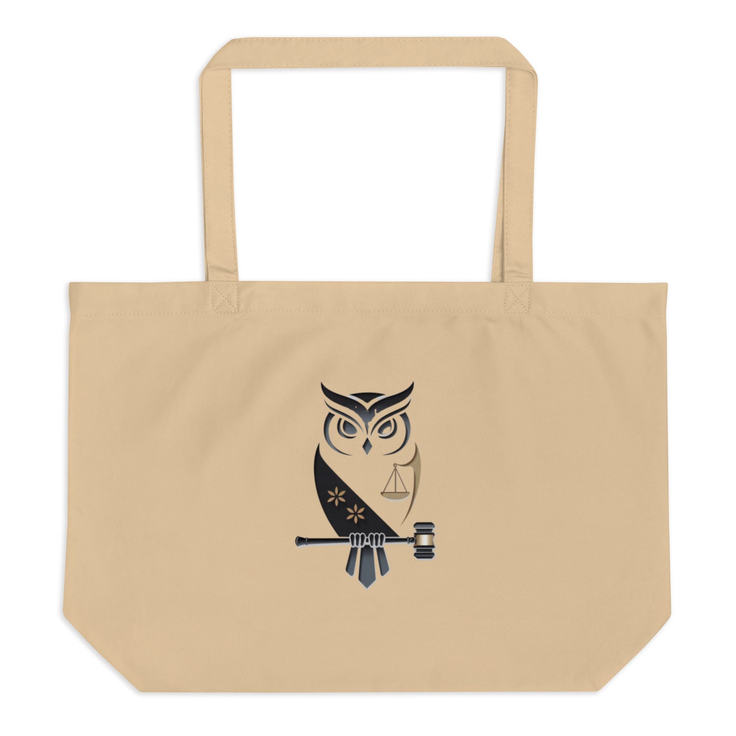 Large Organic Tote Bag: Eco-Conscious and Practical for Owl Lovers Dudeily