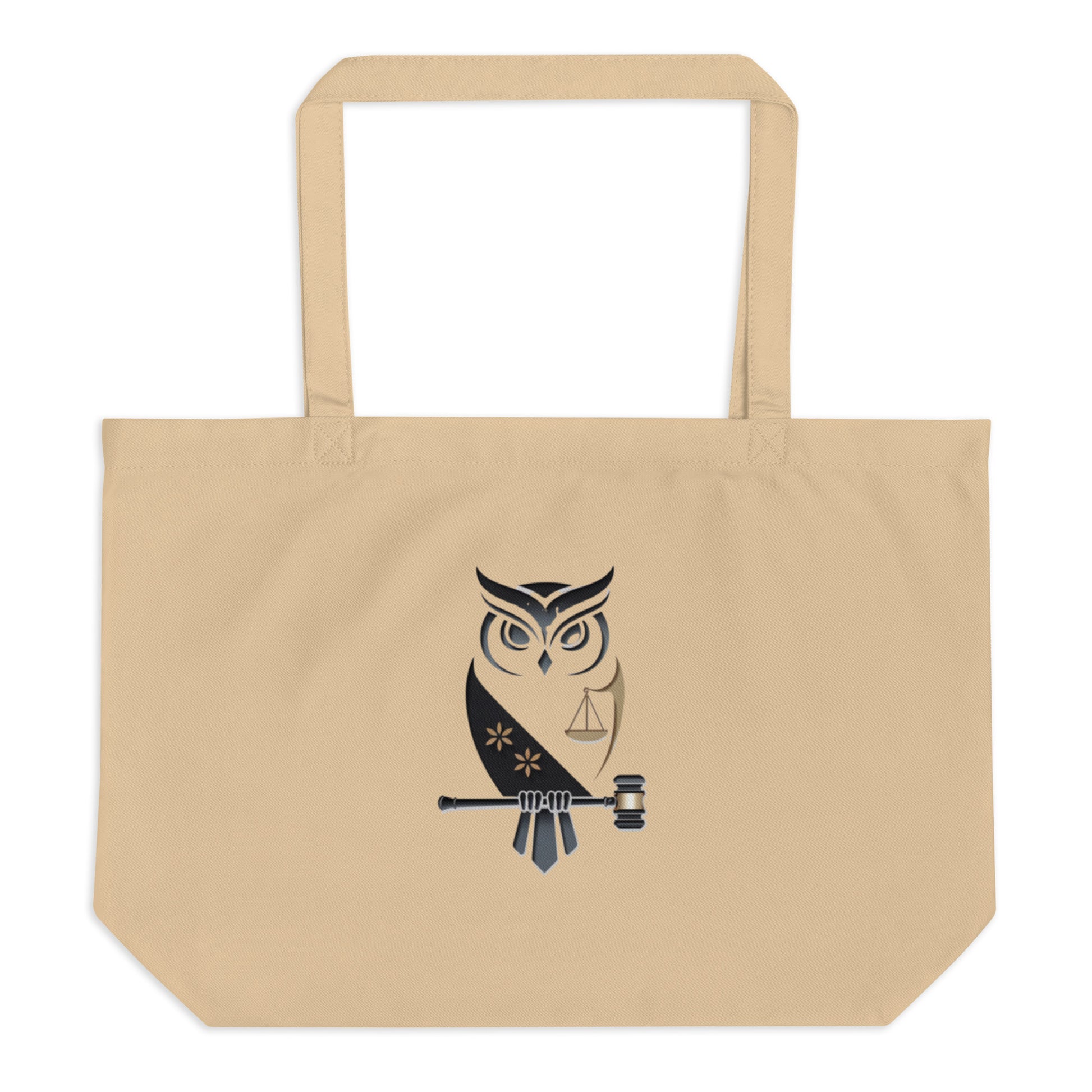Large Organic Tote Bag: Eco-Conscious and Practical for Owl Lovers Dudeily
