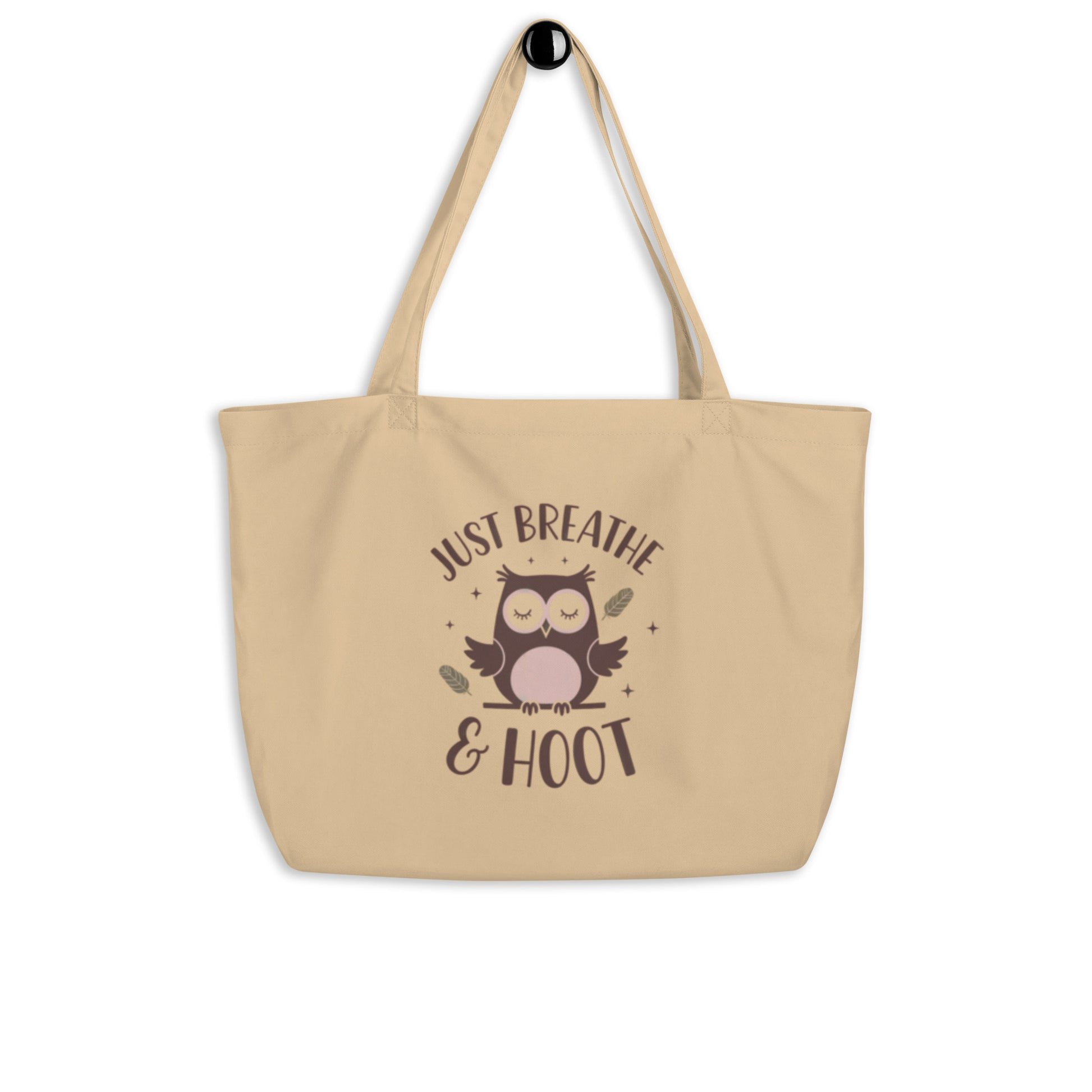Large Organic Tote Bag | Sustainable & Spacious for Owl Lover Default Title Dudeily