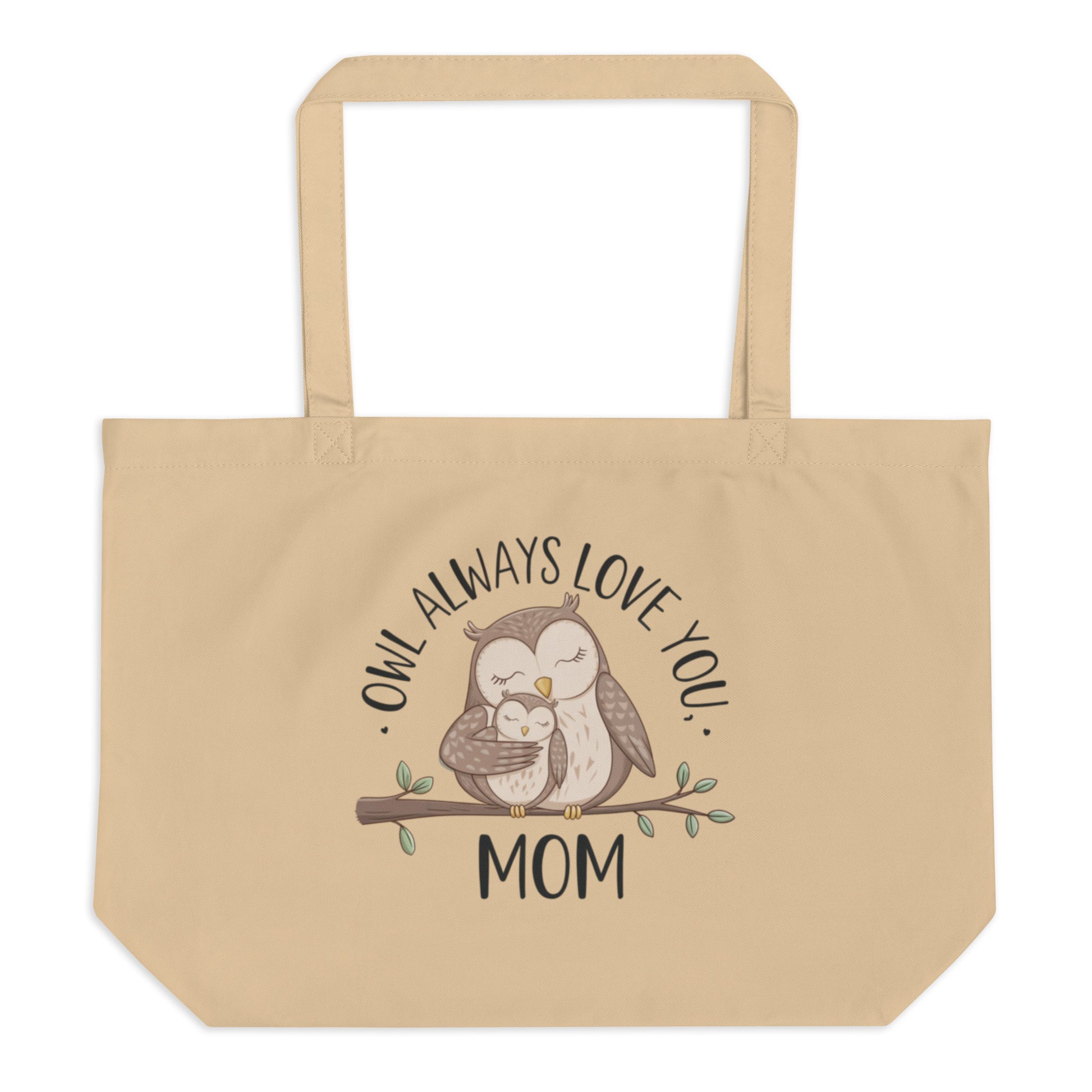 Large Organic Tote Bag – OwlCarry Sustainable Fashion for Family Day Dudeily