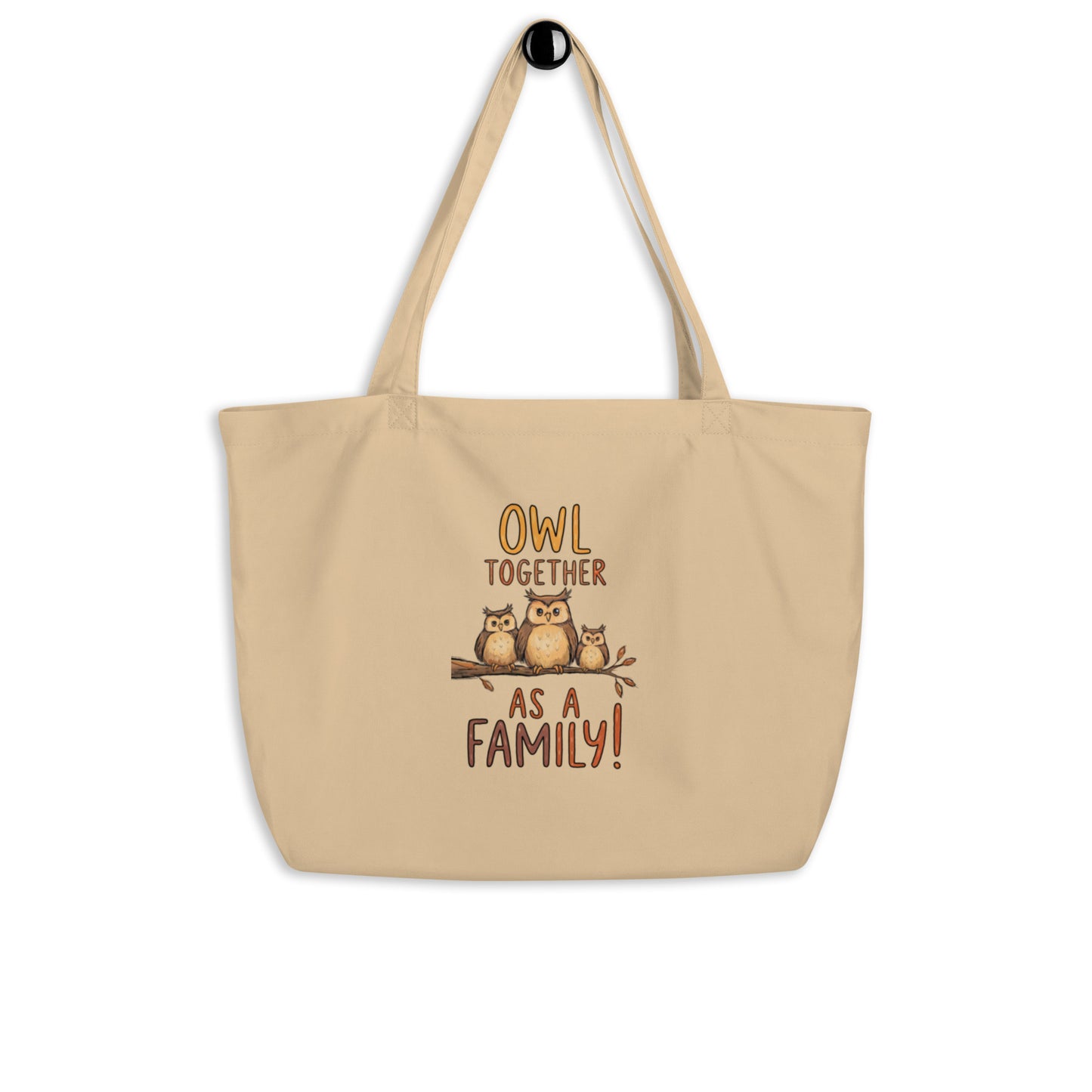 OwlSpirit Organic Large Tote – Sustainable Utility Meets Wise Design Oyster Dudeily