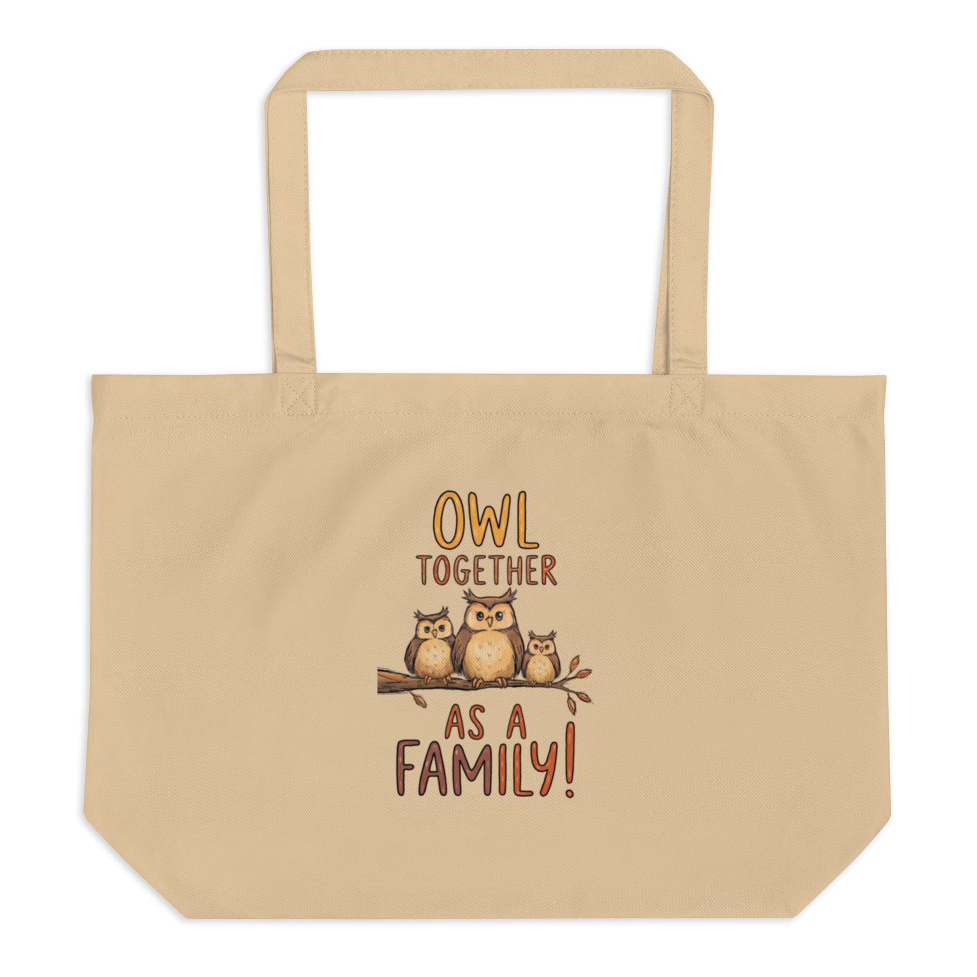 OwlSpirit Organic Large Tote – Sustainable Utility Meets Wise Design Dudeily